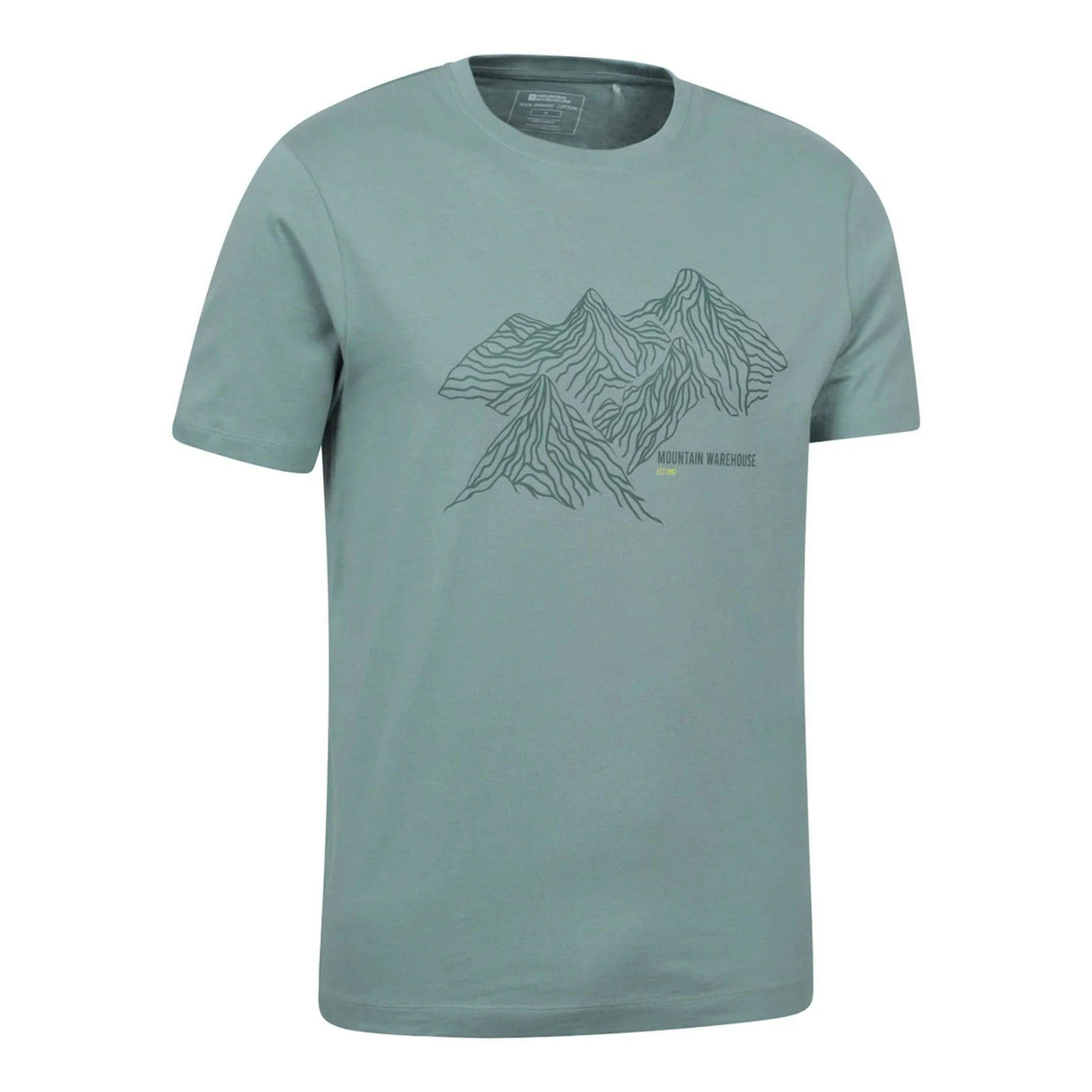 Mountain Warehouse Mens Tonal Organic T-Shirt , view 4 of 4