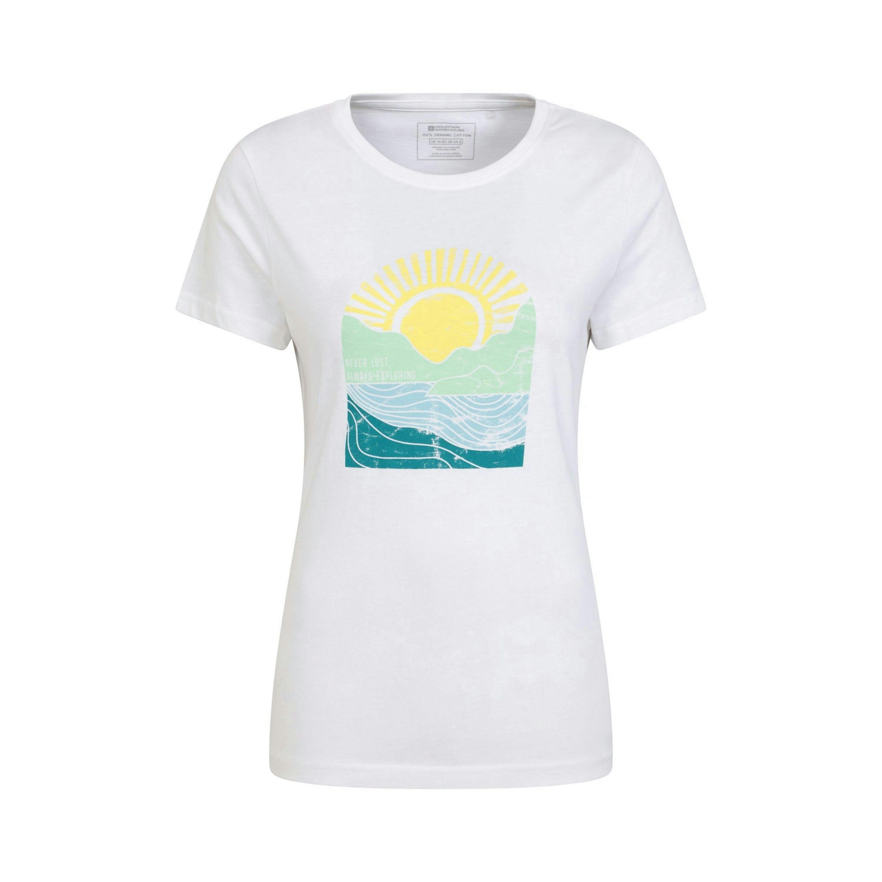Mountain Warehouse Womens/Ladies Never Lost Sunrise Organic T-Shirt , view 1 of 4