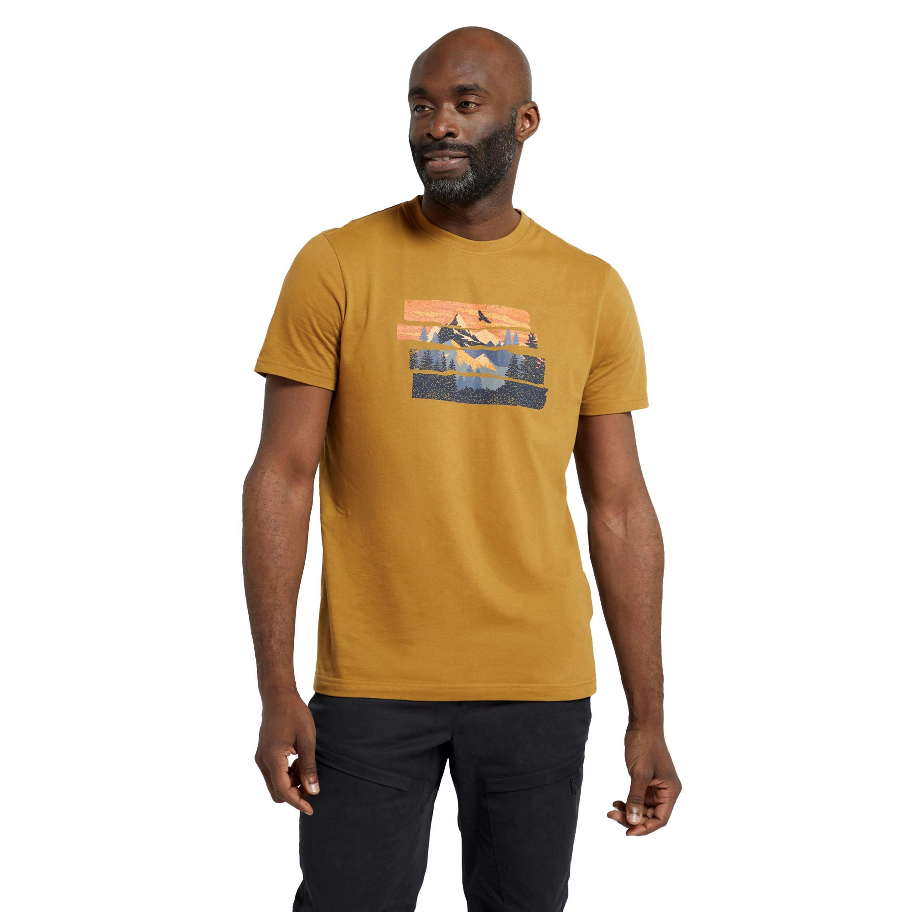 Mountain Warehouse Mens Mountain Explorer Organic Cotton T-Shirt , view 1 of 4