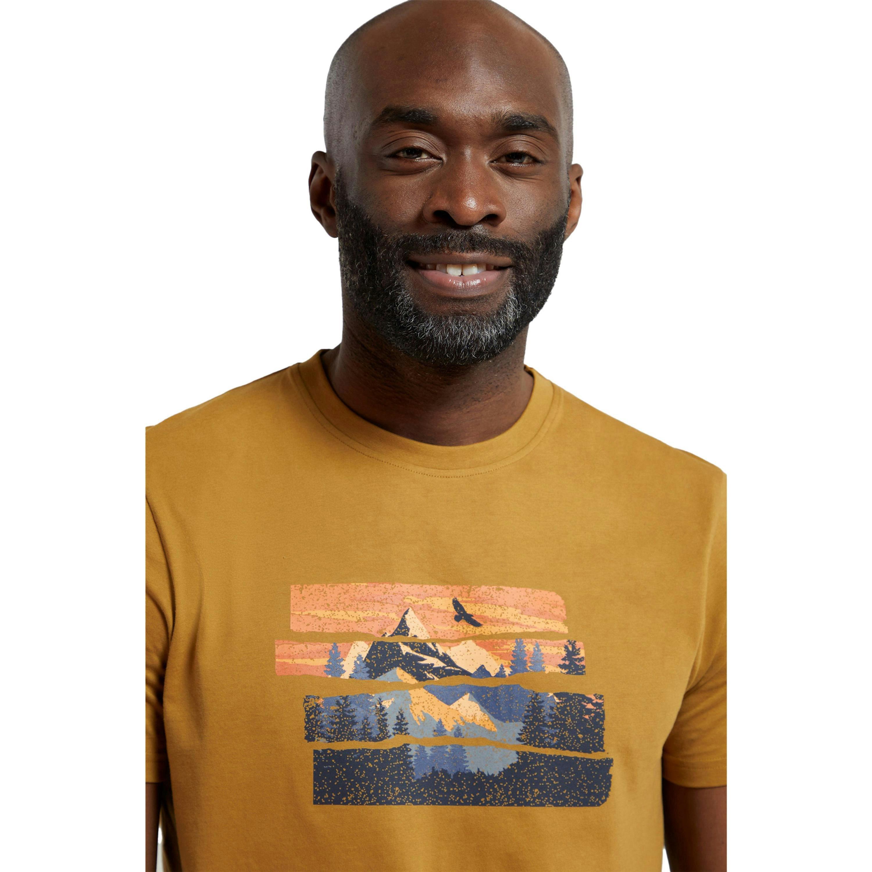 Mountain Warehouse Mens Mountain Explorer Organic Cotton T-Shirt , view 3 of 4