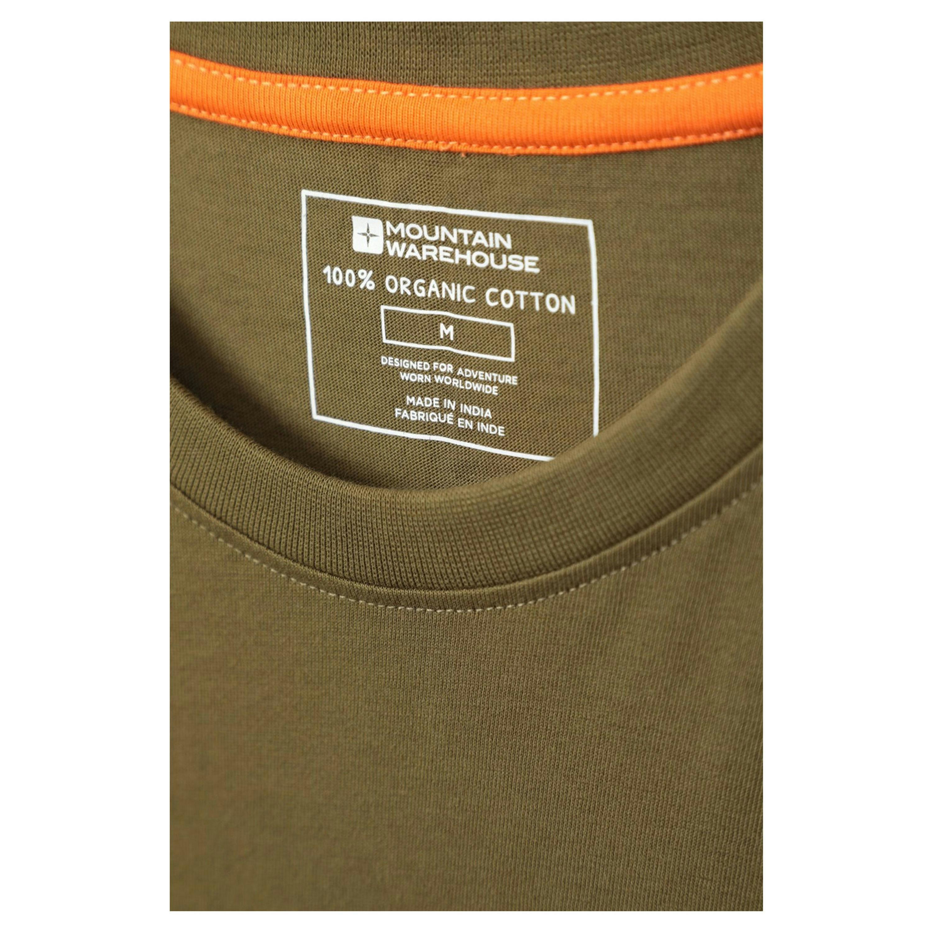 Mountain Warehouse Mens 3 Peaks Organic Cotton T-Shirt , view 2 of 5