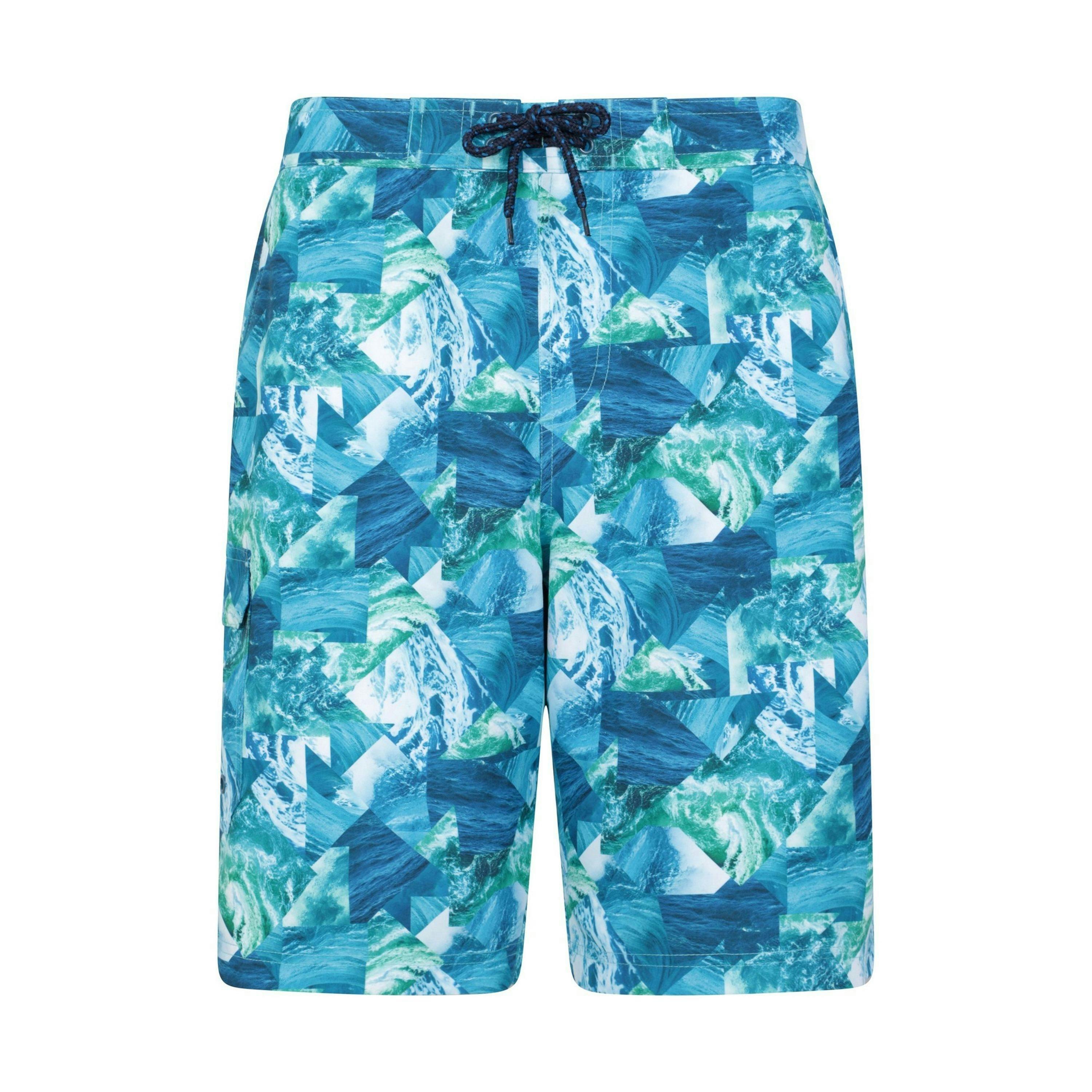 Mountain Warehouse Mens Ocean Patterned Boardshorts , view 1 of 4