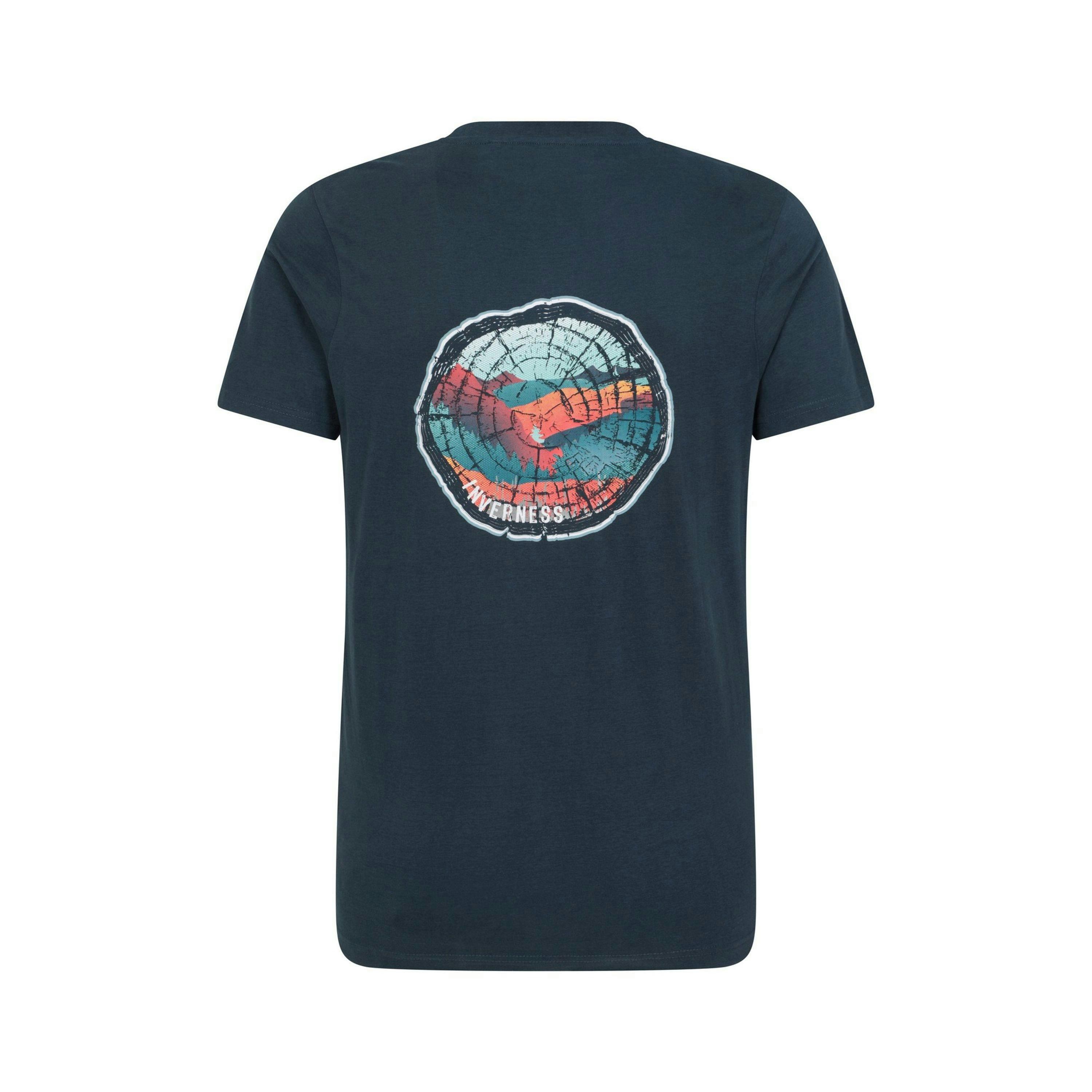 Mountain Warehouse Mens Inverness Tree Ring Organic T-Shirt , view 2 of 4