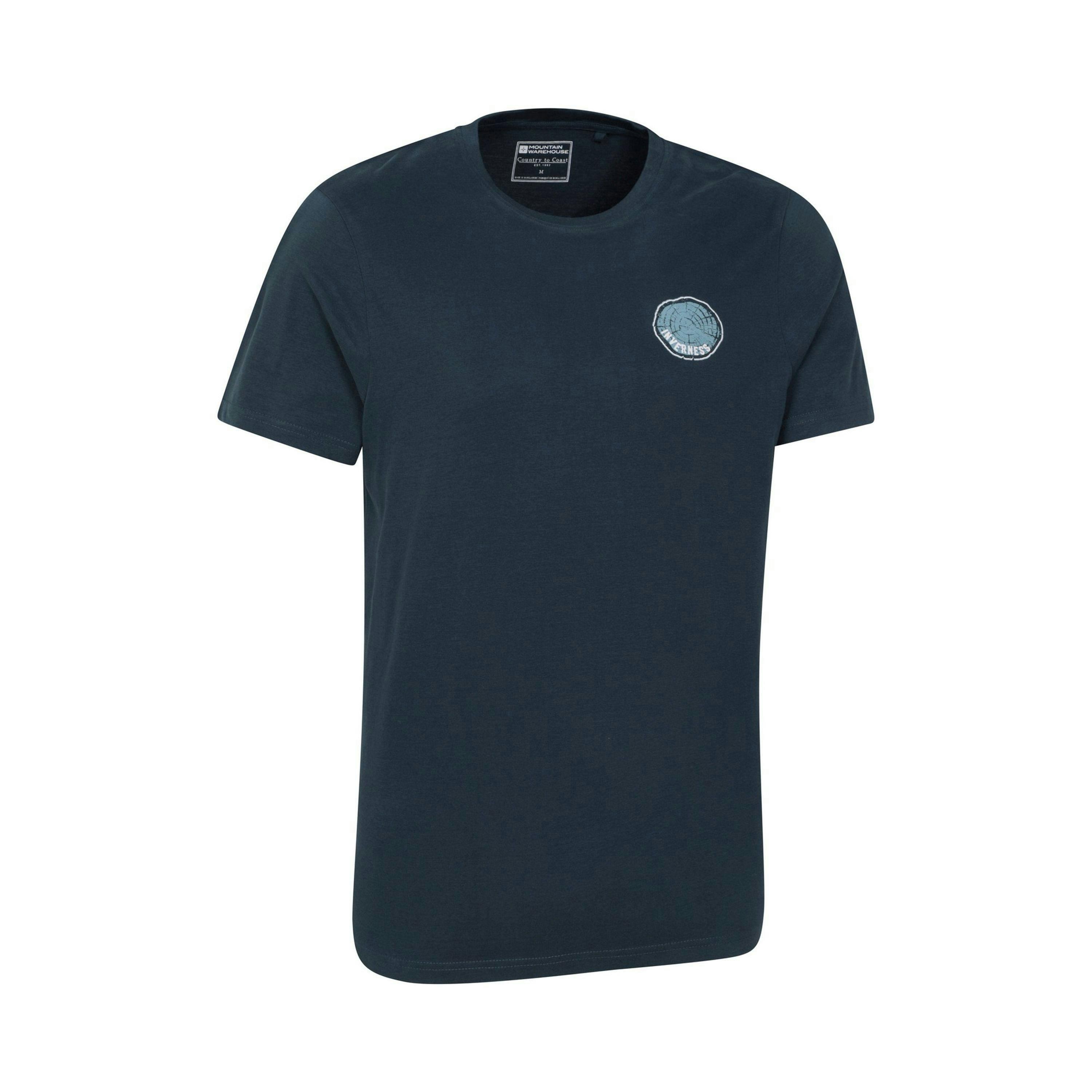Mountain Warehouse Mens Inverness Tree Ring Organic T-Shirt , view 4 of 4