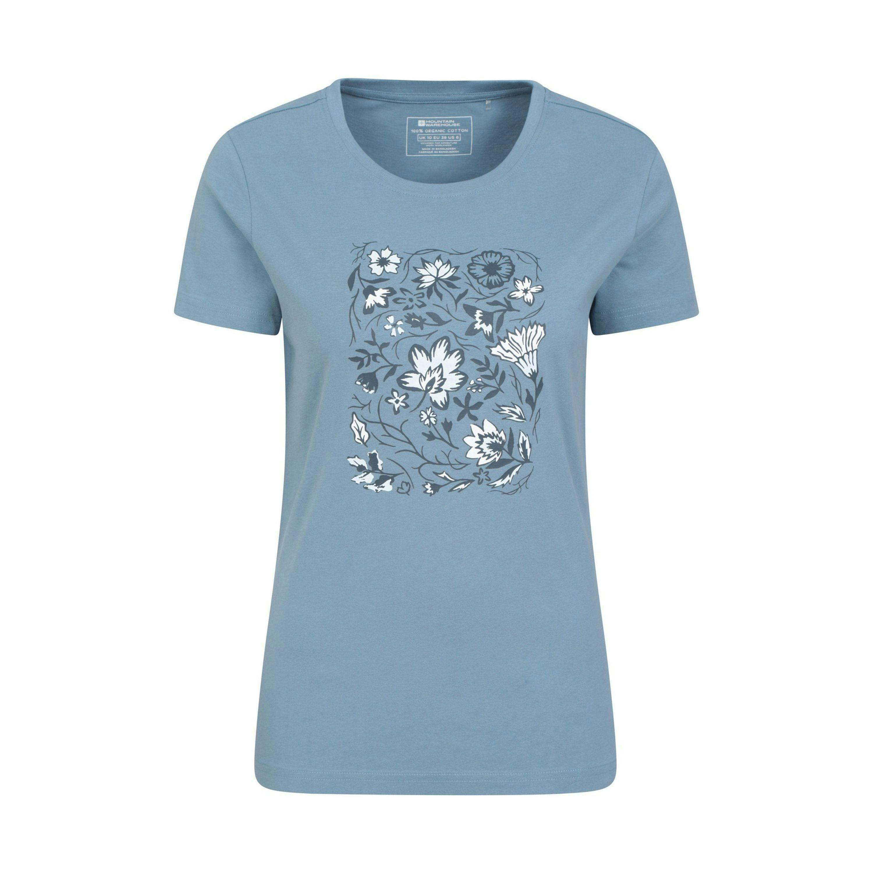 Mountain Warehouse Womens/Ladies Paisley Floral Organic T-Shirt , view 1 of 3