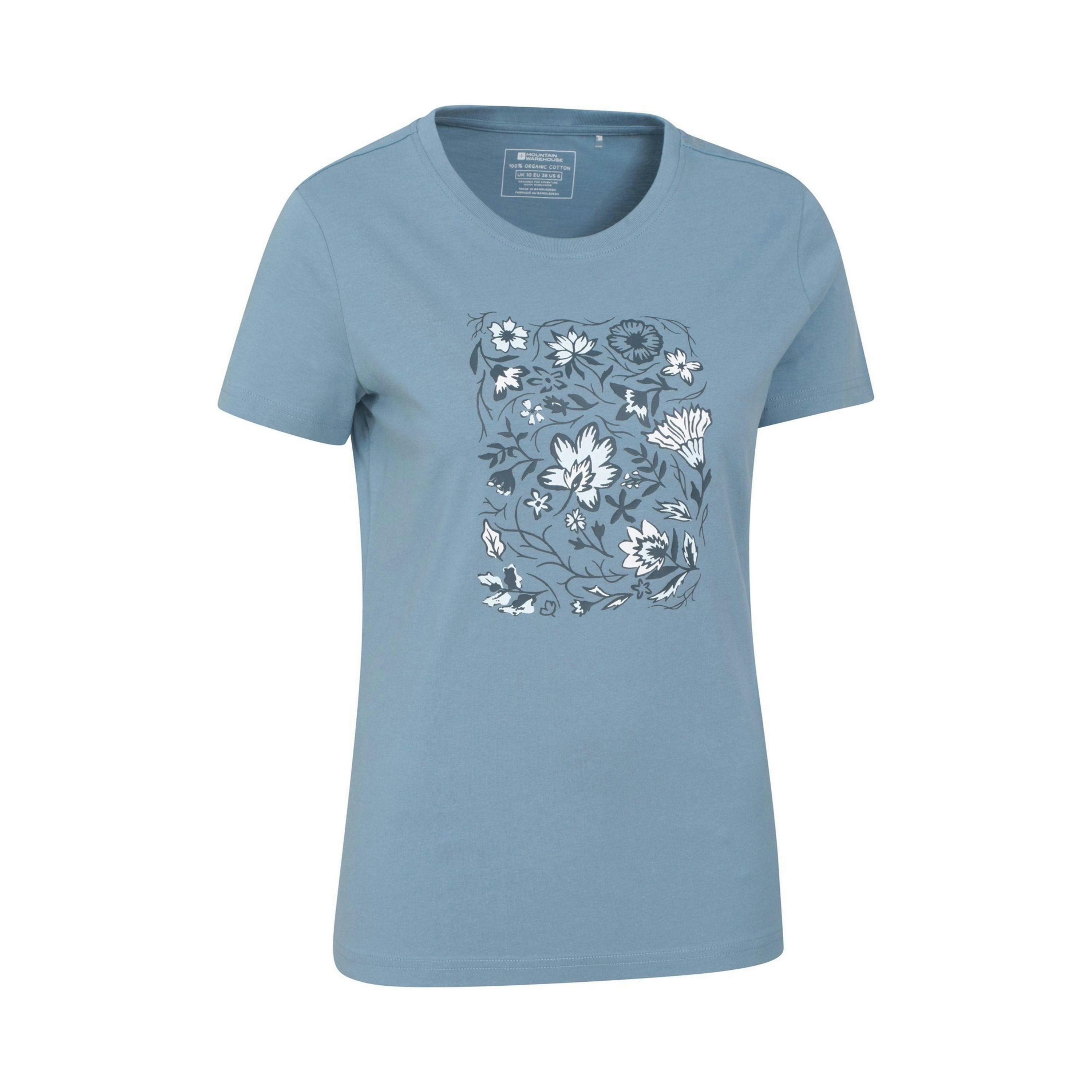 Mountain Warehouse Womens/Ladies Paisley Floral Organic T-Shirt , view 3 of 3
