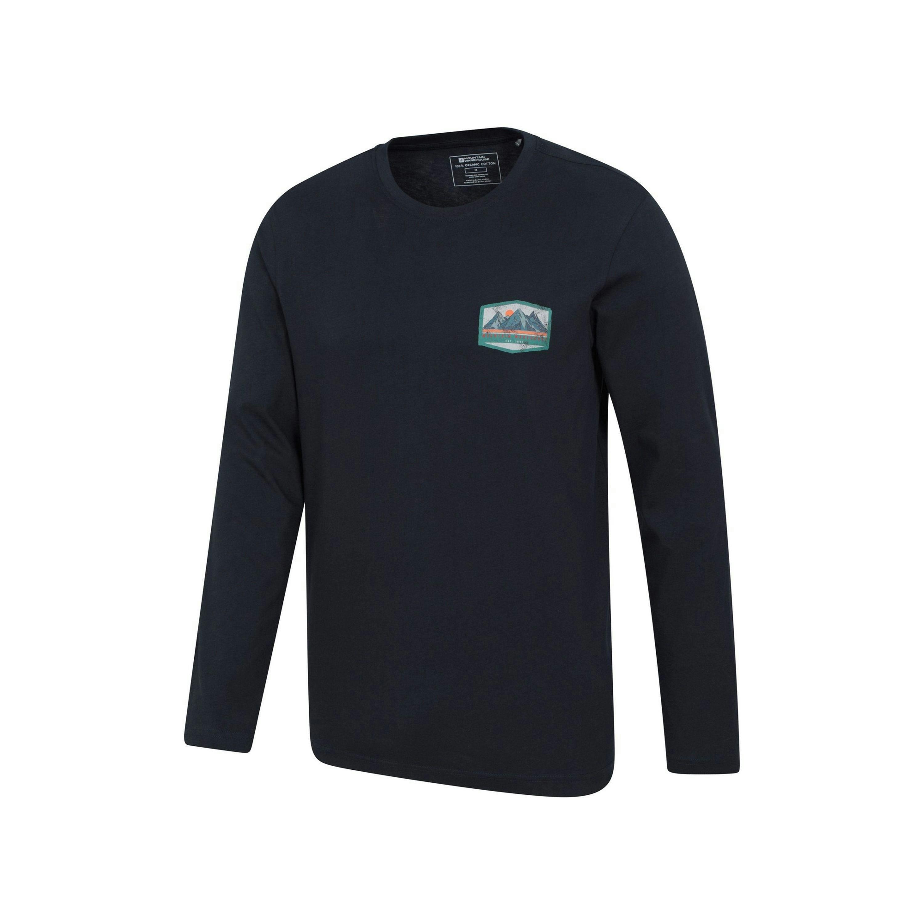 Mountain Warehouse Mens Badge Organic Long-Sleeved Top , view 4 of 4