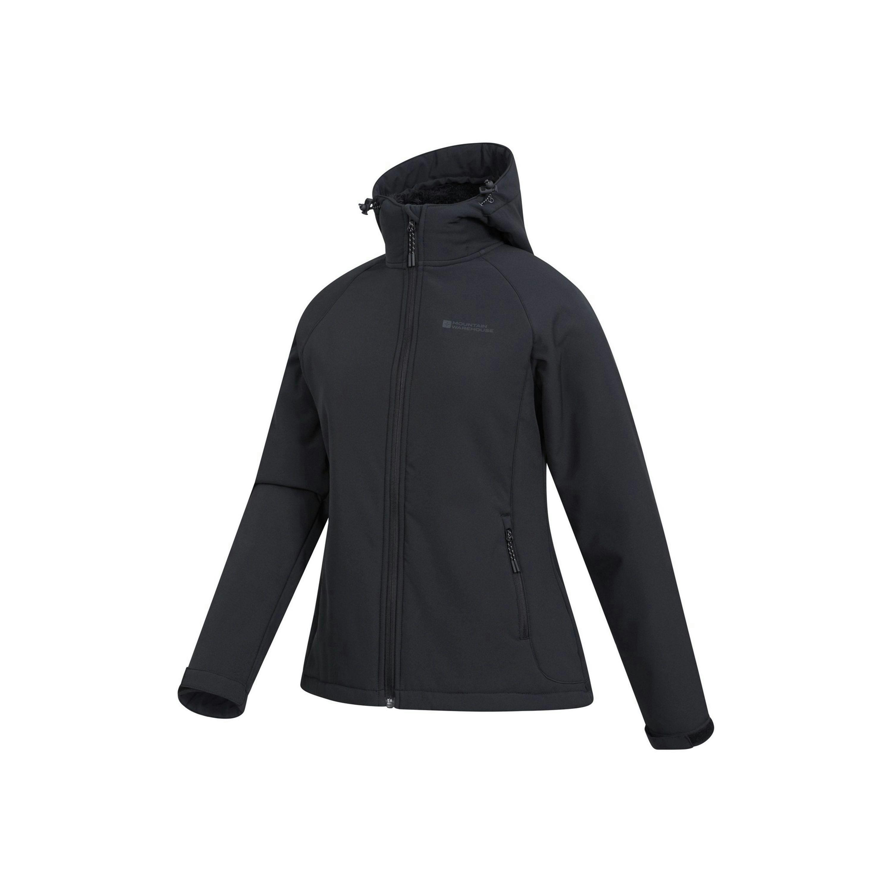 Mountain Warehouse Womens/Ladies Arctic Faux Fur Lined Water Resistant Soft Shell Jacket , view 3 of 4