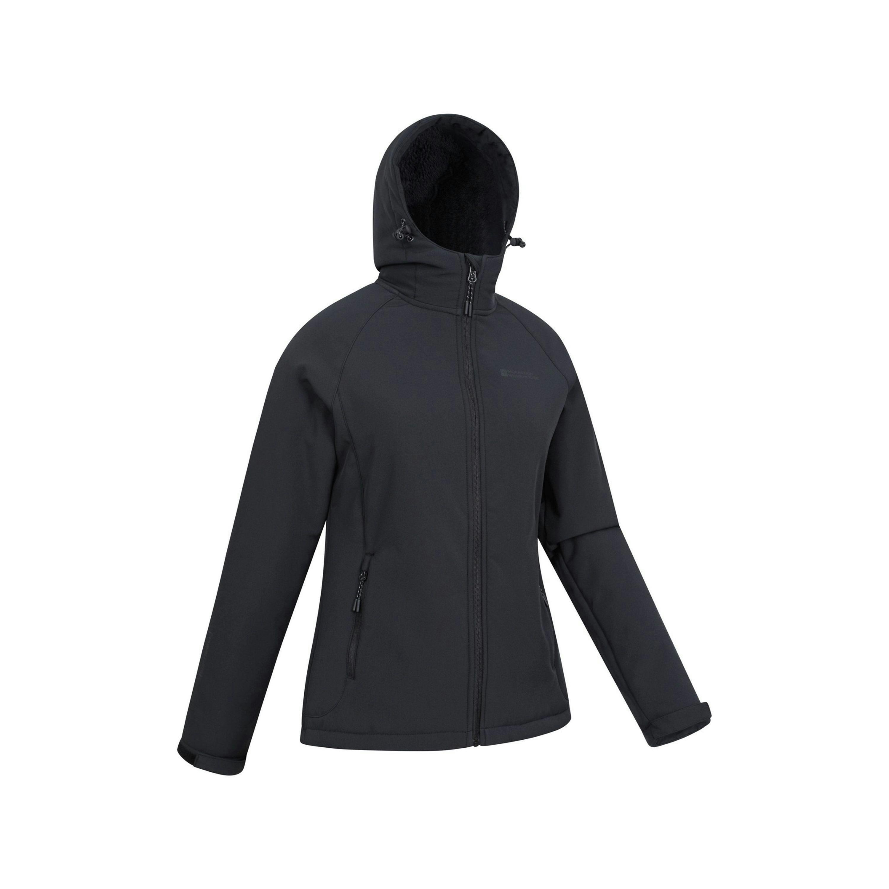 Mountain Warehouse Womens/Ladies Arctic Faux Fur Lined Water Resistant Soft Shell Jacket , view 4 of 4