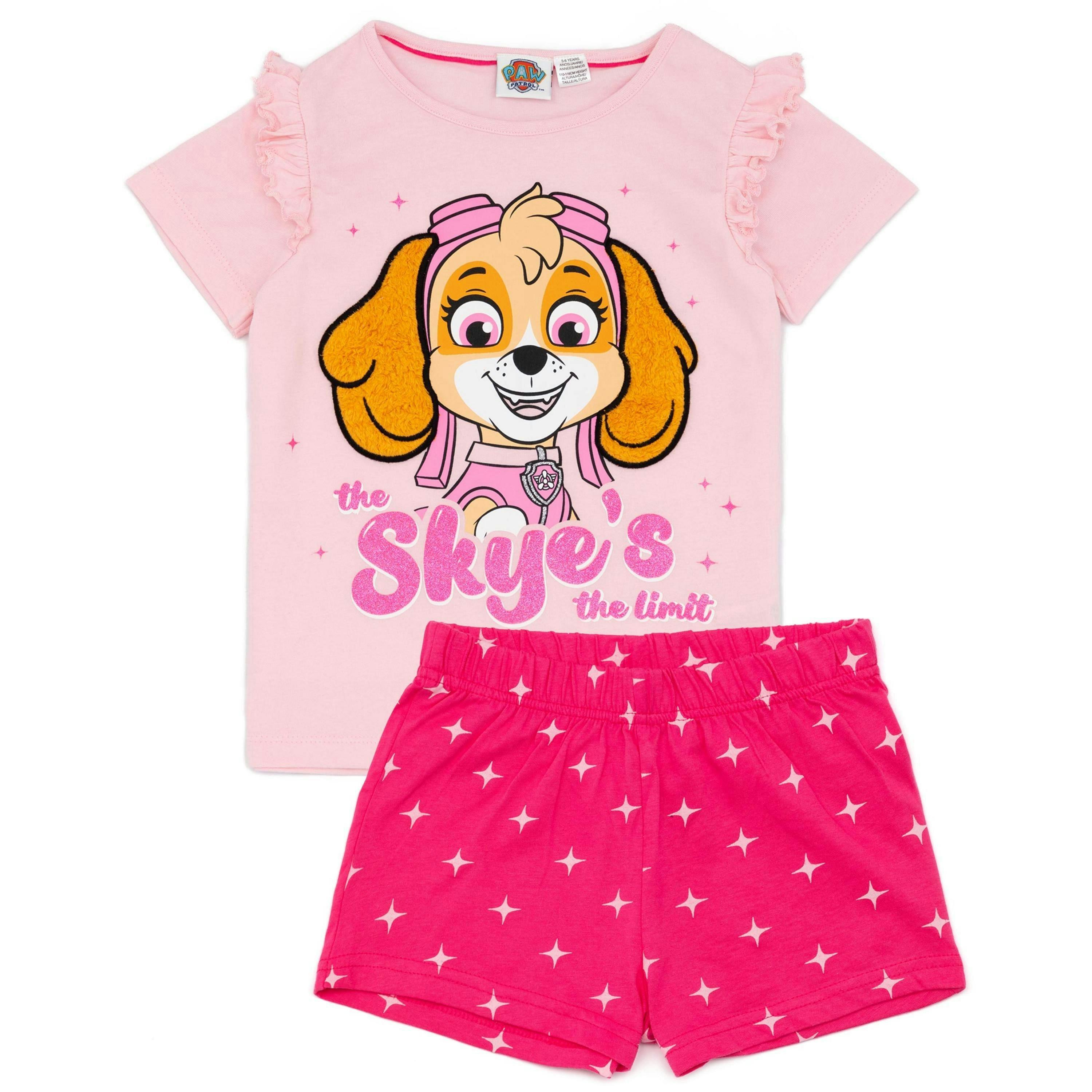 Paw Patrol Girls Pink Short Sleeve Short Leg Pyjama Set by Vanilla Underground , view 1 of 1