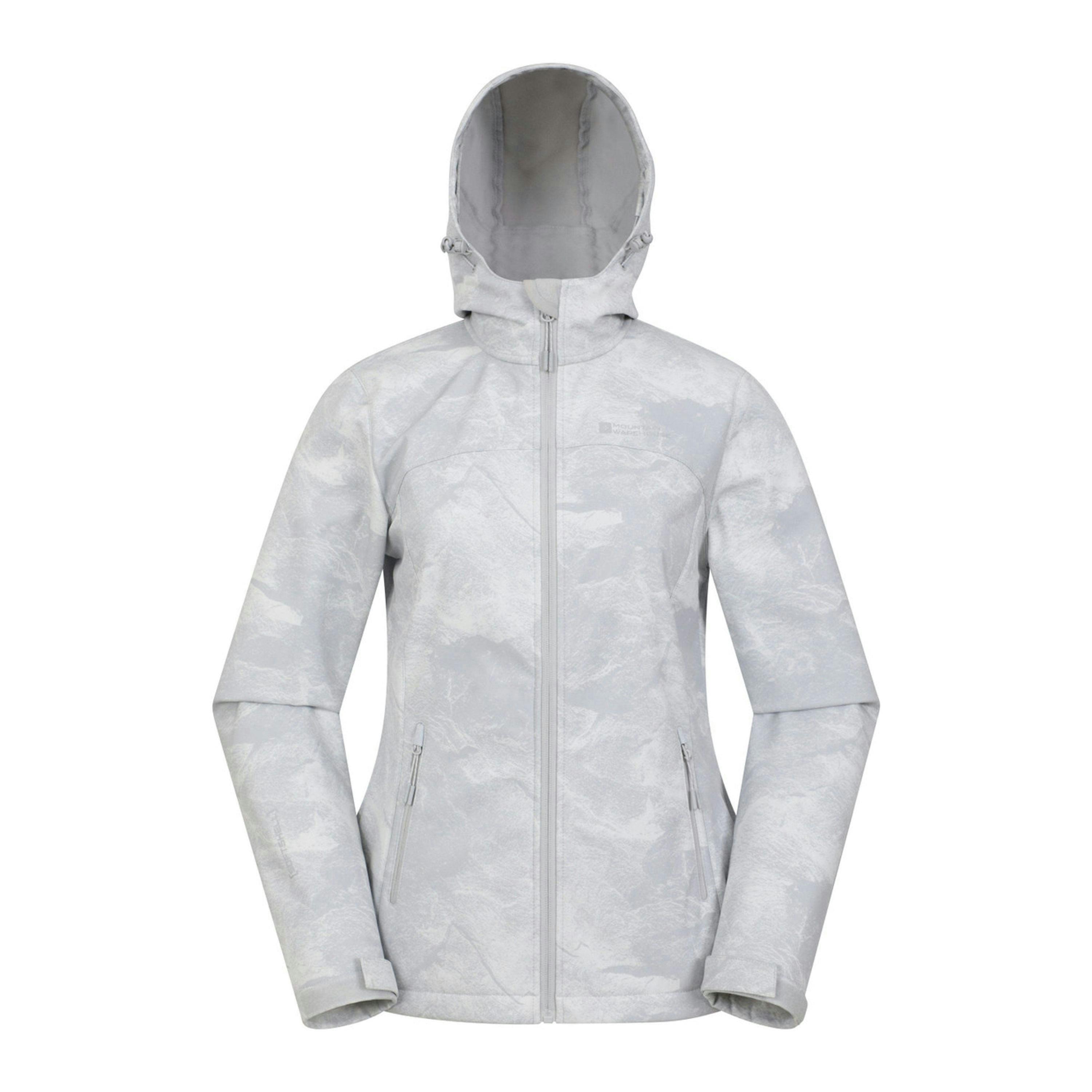 Mountain Warehouse Womens/Ladies Exodus Printed Water Resistant Soft Shell Jacket , view 2 of 5