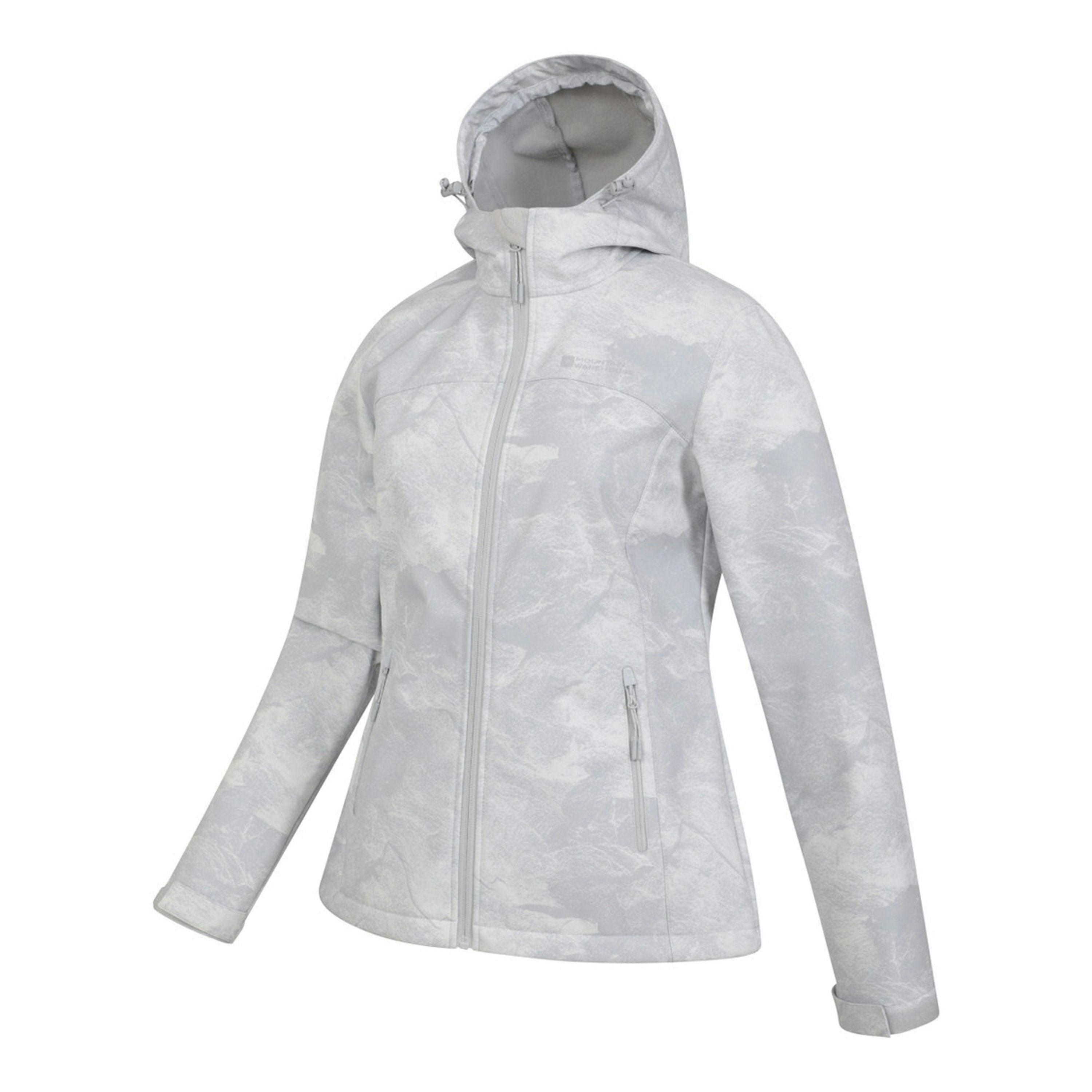 Mountain Warehouse Womens/Ladies Exodus Printed Water Resistant Soft Shell Jacket , view 4 of 5