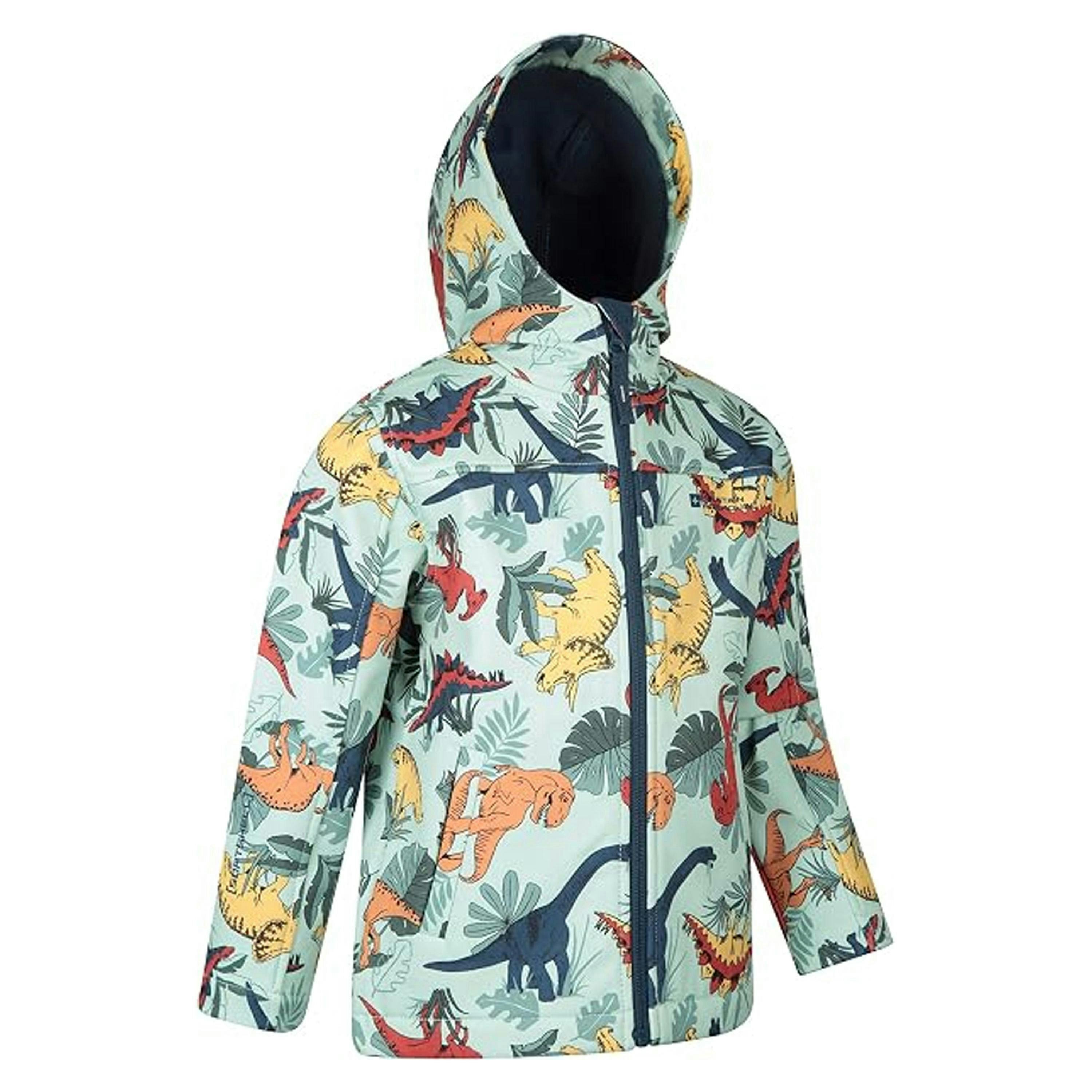 Mountain Warehouse Childrens/Kids Exodus II Animal Print Water Resistant Soft Shell Jacket , view 4 of 4