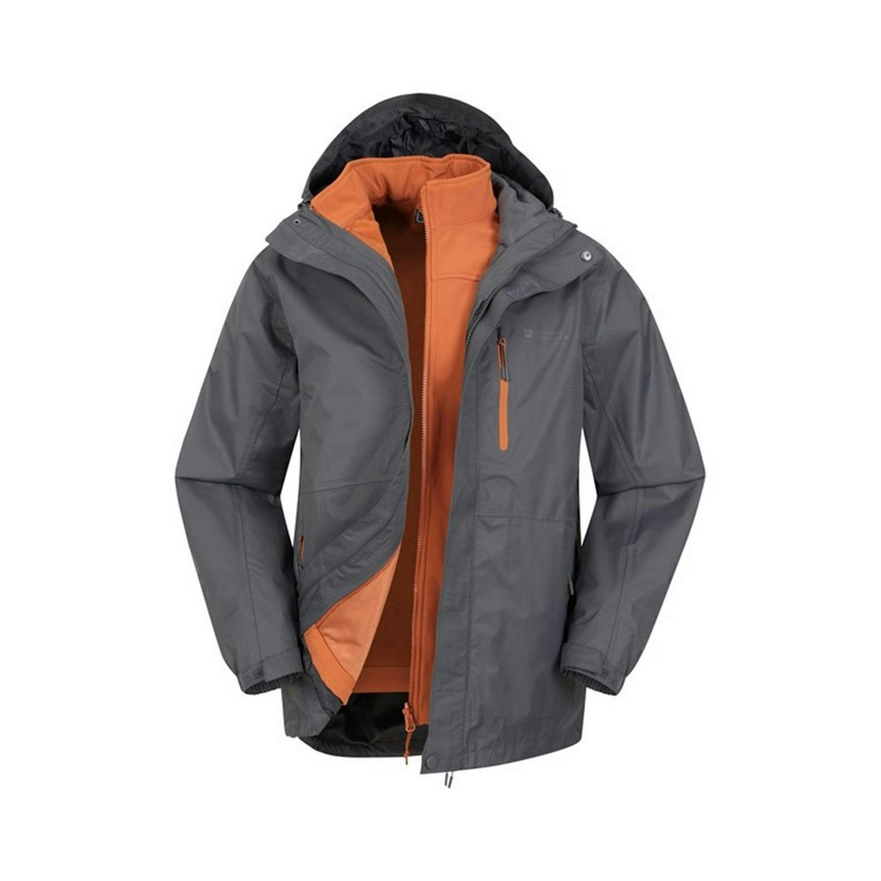 Mountain Warehouse Mens Bracken Extreme 3 in 1 Waterproof Jacket , view 3 of 4