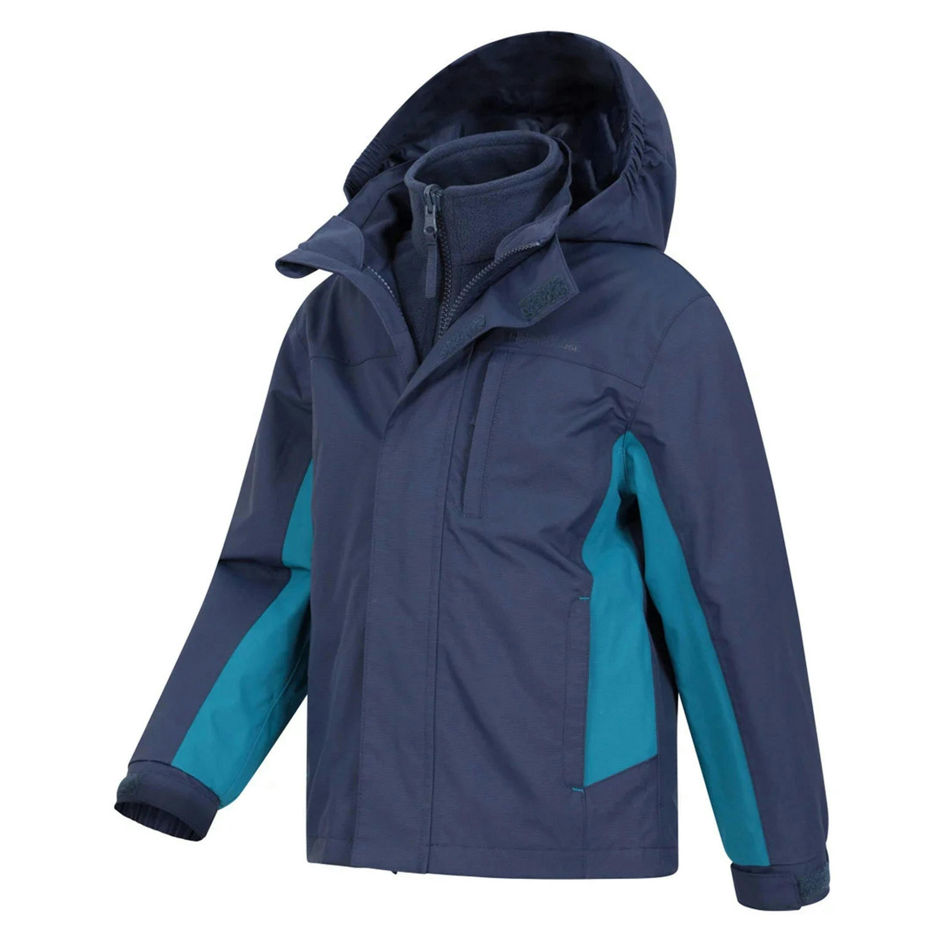 Mountain Warehouse Childrens/Kids Cannonball 3 in 1 Waterproof Jacket , view 3 of 4