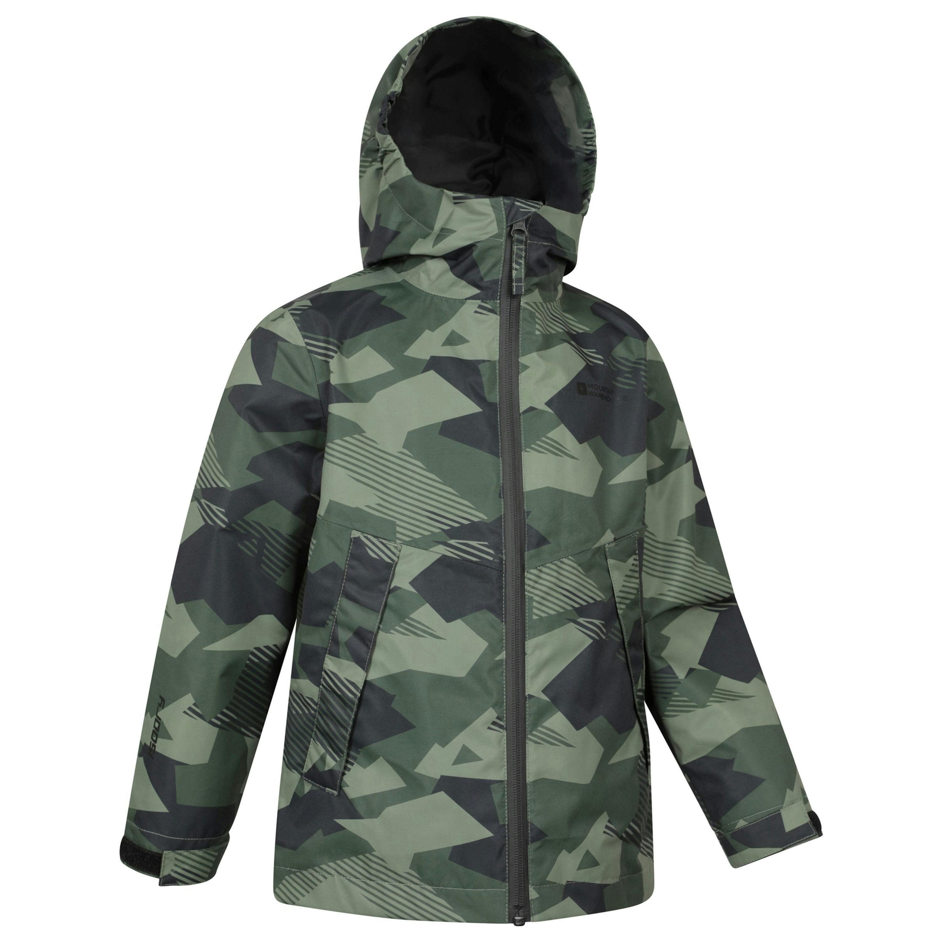Mountain Warehouse Childrens/Kids Ravine Printed Lightweight Waterproof Jacket , view 3 of 3