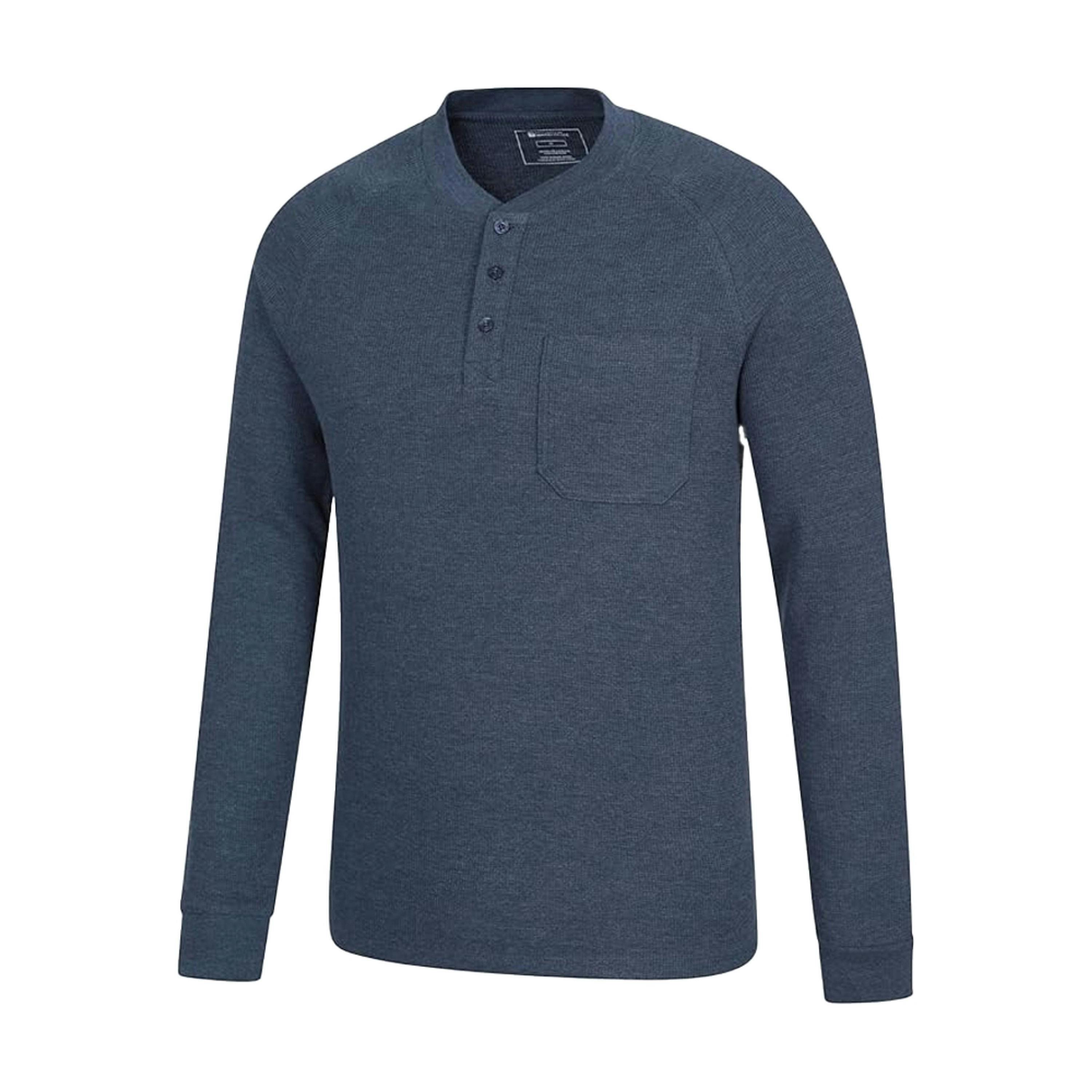 Mountain Warehouse Mens Selby Waffle Henley Long-Sleeved T-Shirt , view 1 of 1