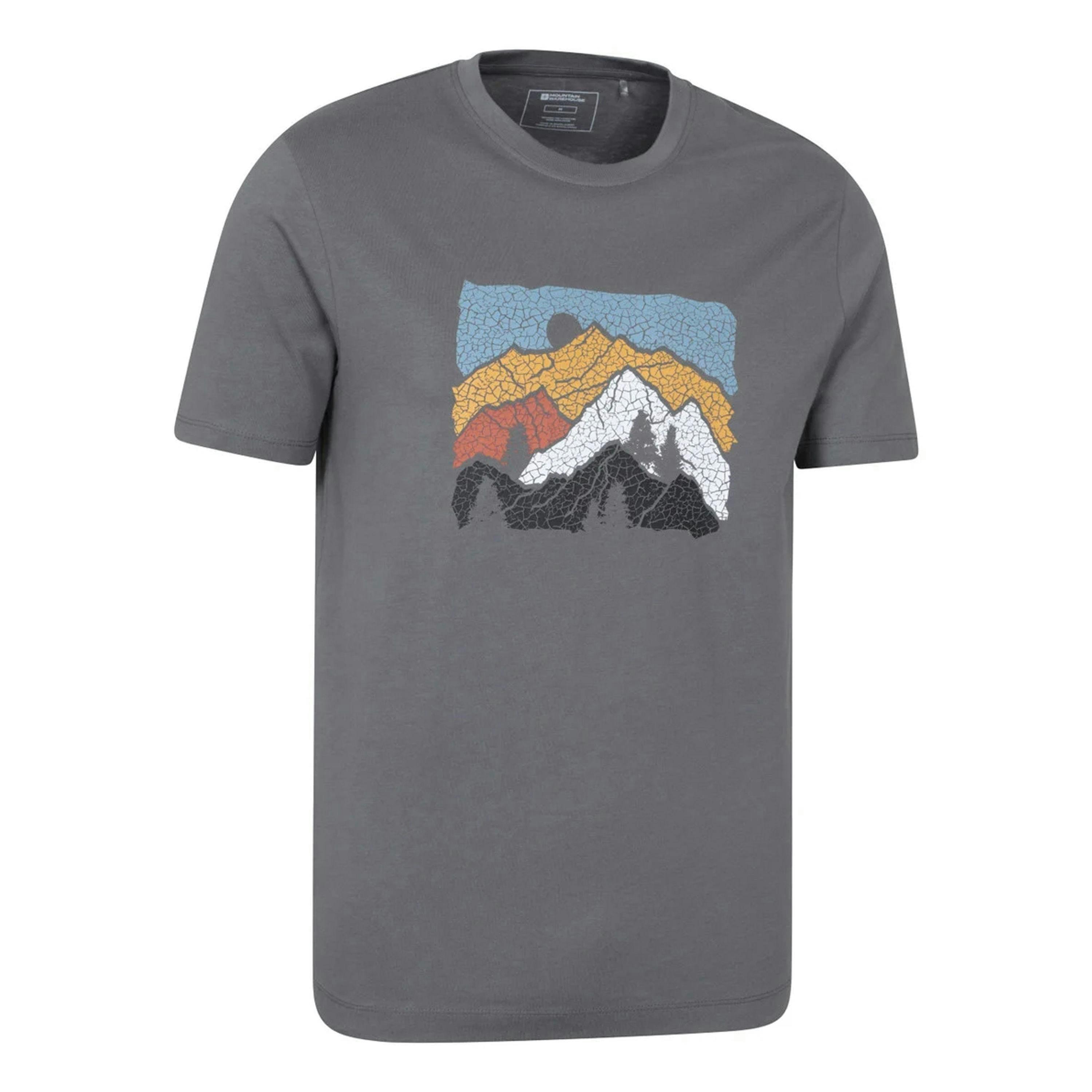 Mountain Warehouse Mens Linear Organic T-Shirt , view 4 of 5