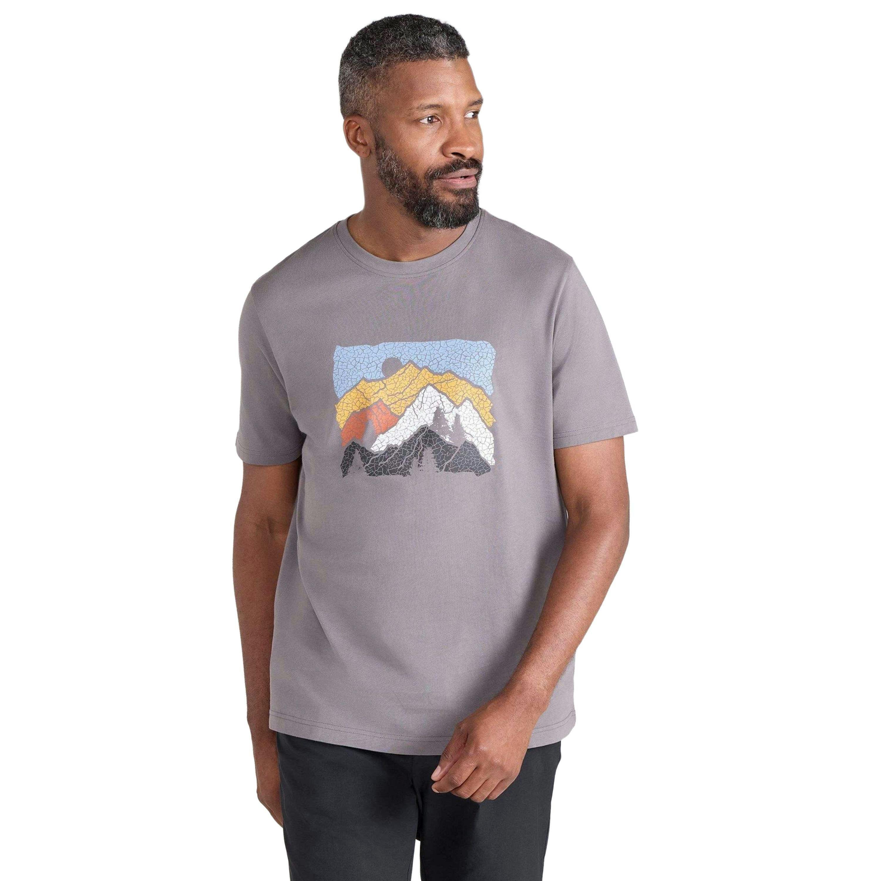 Mountain Warehouse Mens Linear Organic T-Shirt , view 5 of 5