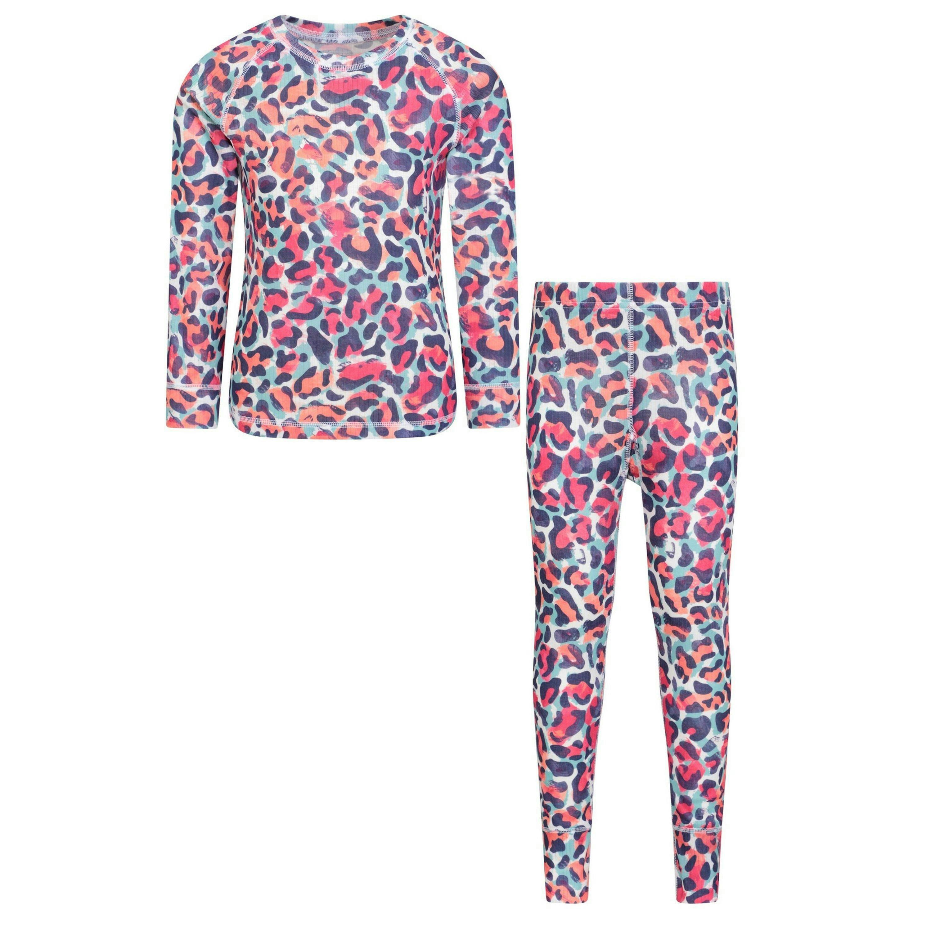 Mountain Warehouse Childrens/Kids Talus Animal Print Base Layer Set , view 1 of 5