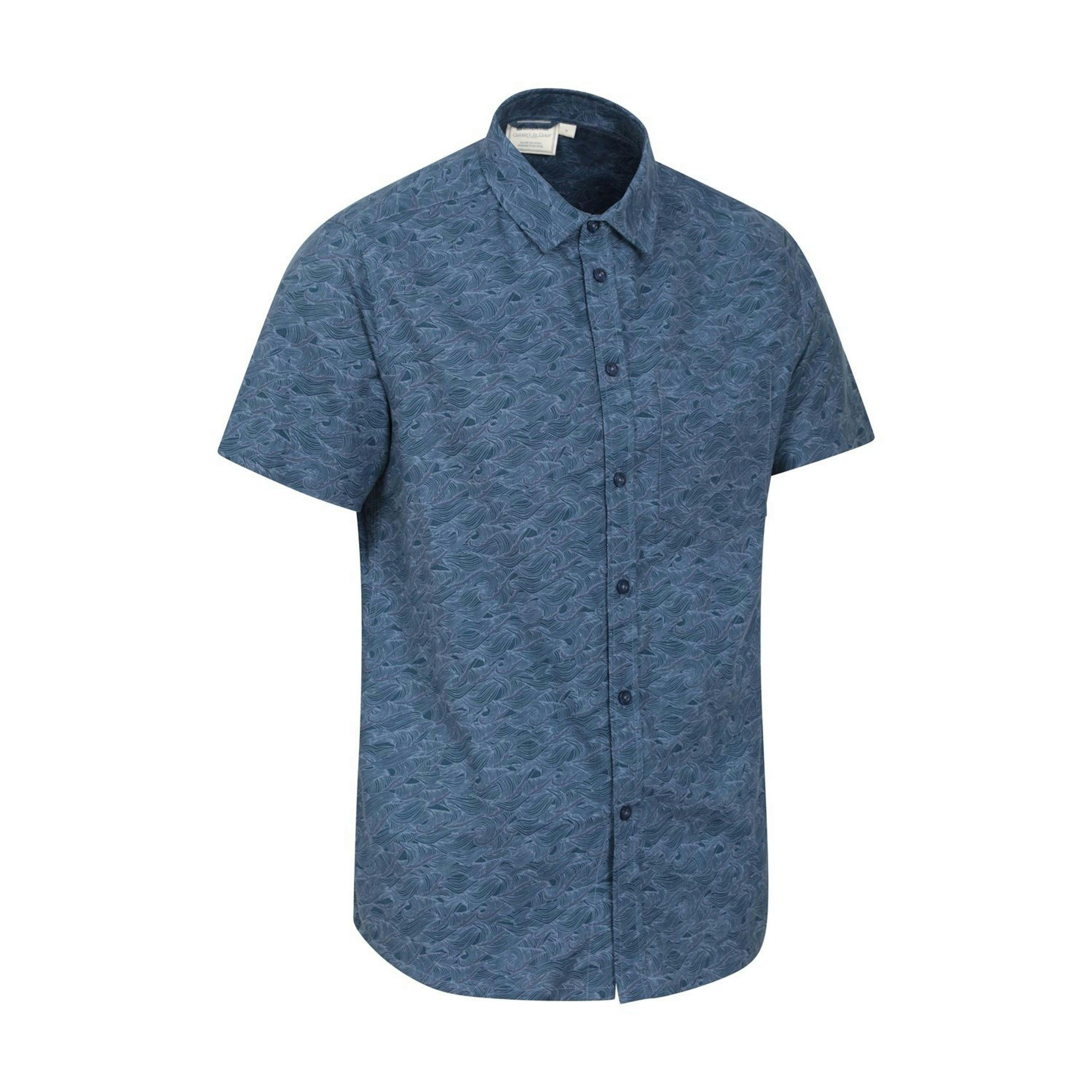 Mountain Warehouse Mens Wave Short-Sleeved Shirt , view 2 of 5