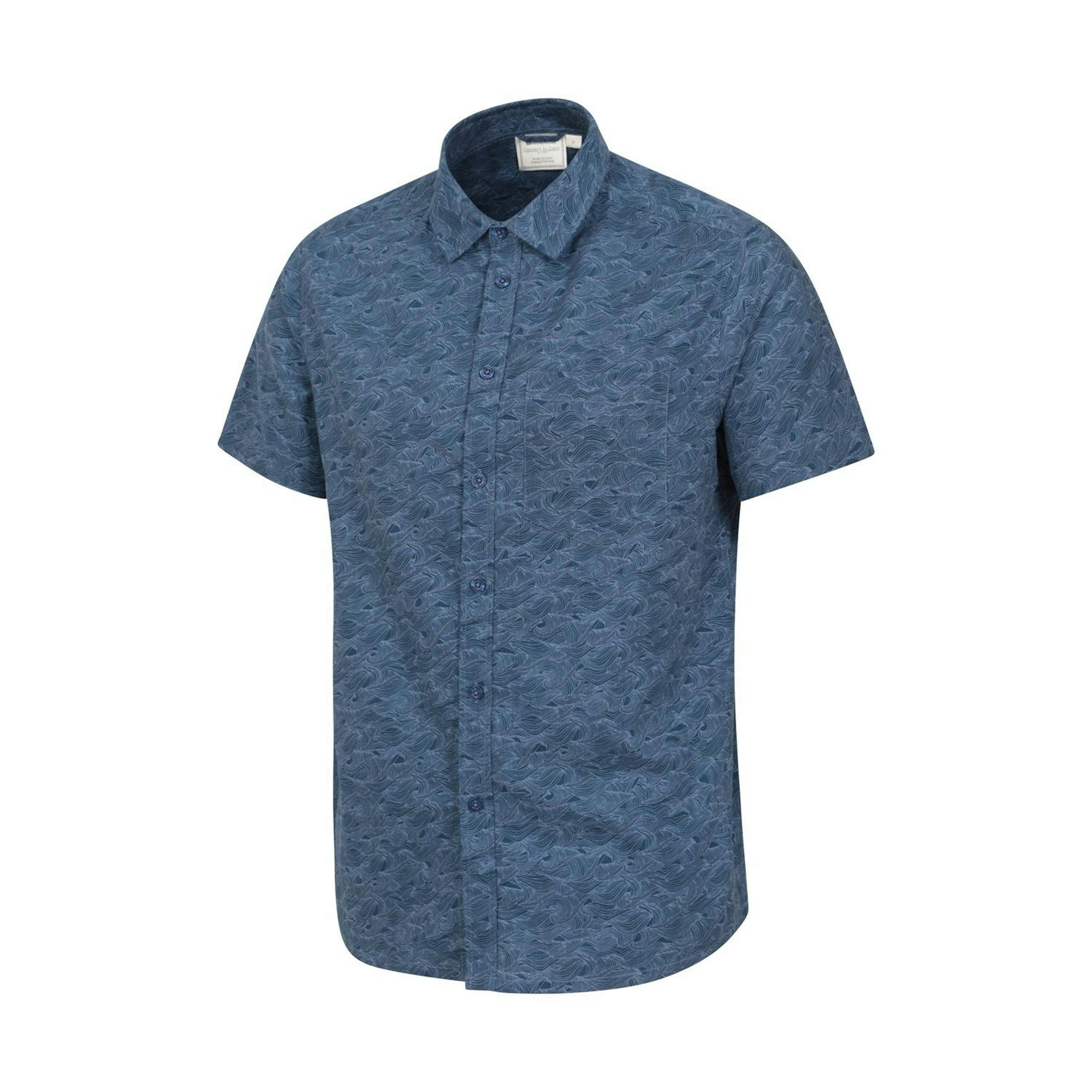 Mountain Warehouse Mens Wave Short-Sleeved Shirt , view 3 of 5