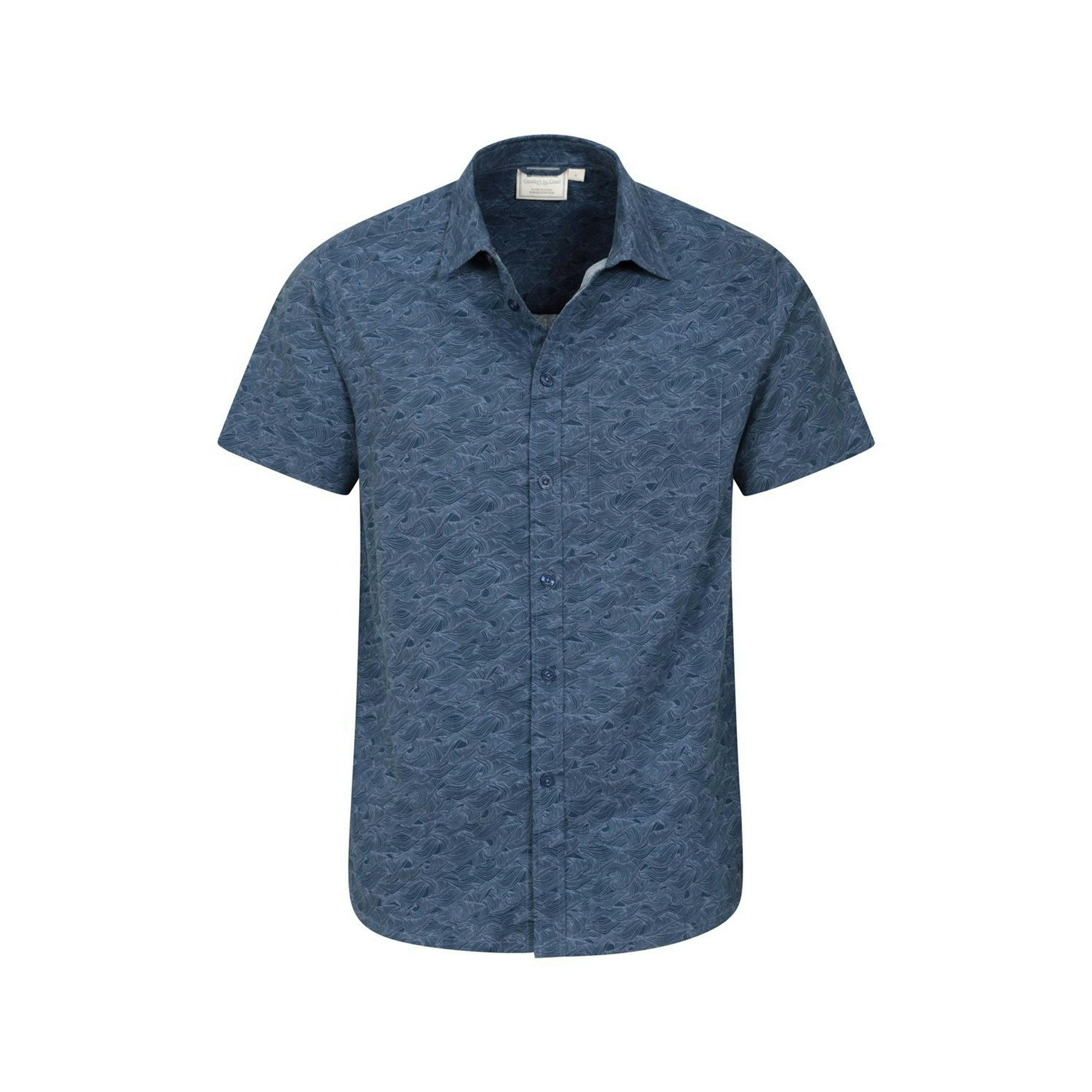 Mountain Warehouse Mens Wave Short-Sleeved Shirt , view 4 of 5