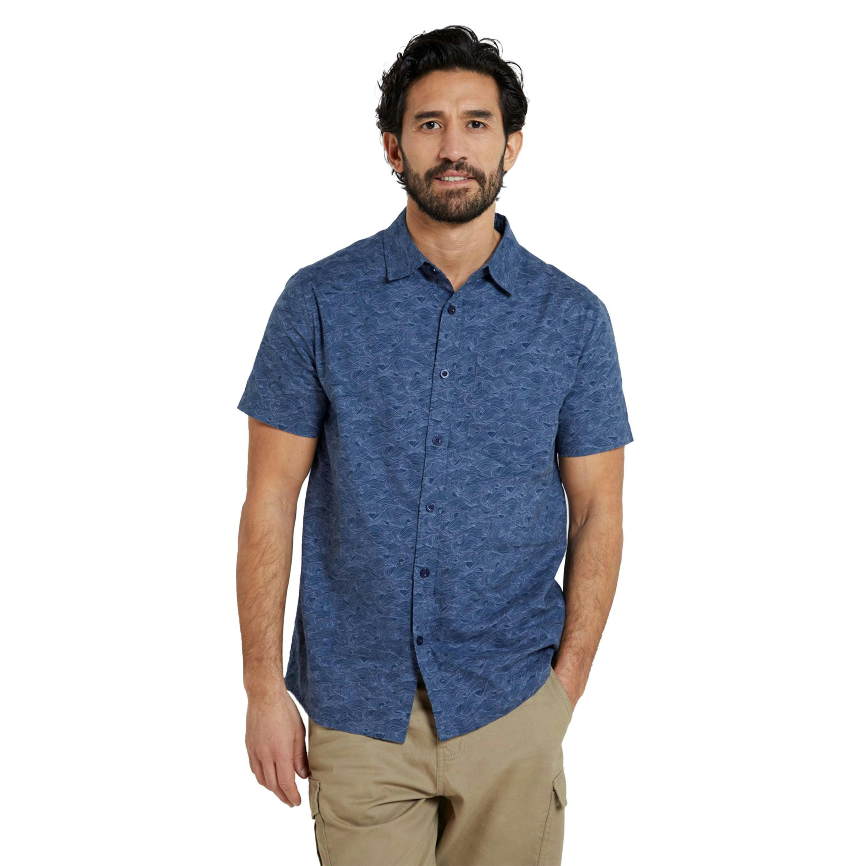Mountain Warehouse Mens Wave Short-Sleeved Shirt , view 5 of 5