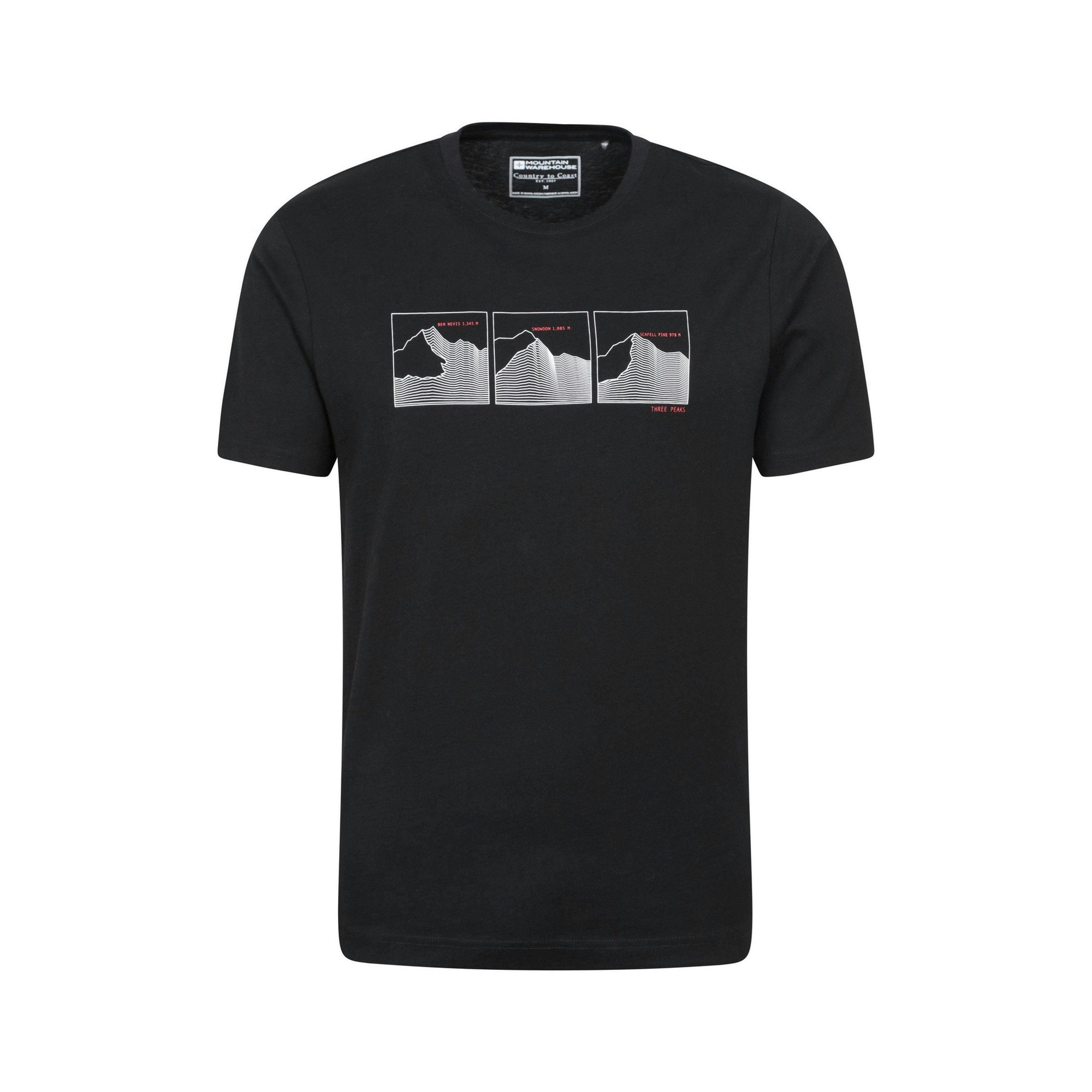 Mountain Warehouse Mens Mountain Peaks T-Shirt , view 1 of 4
