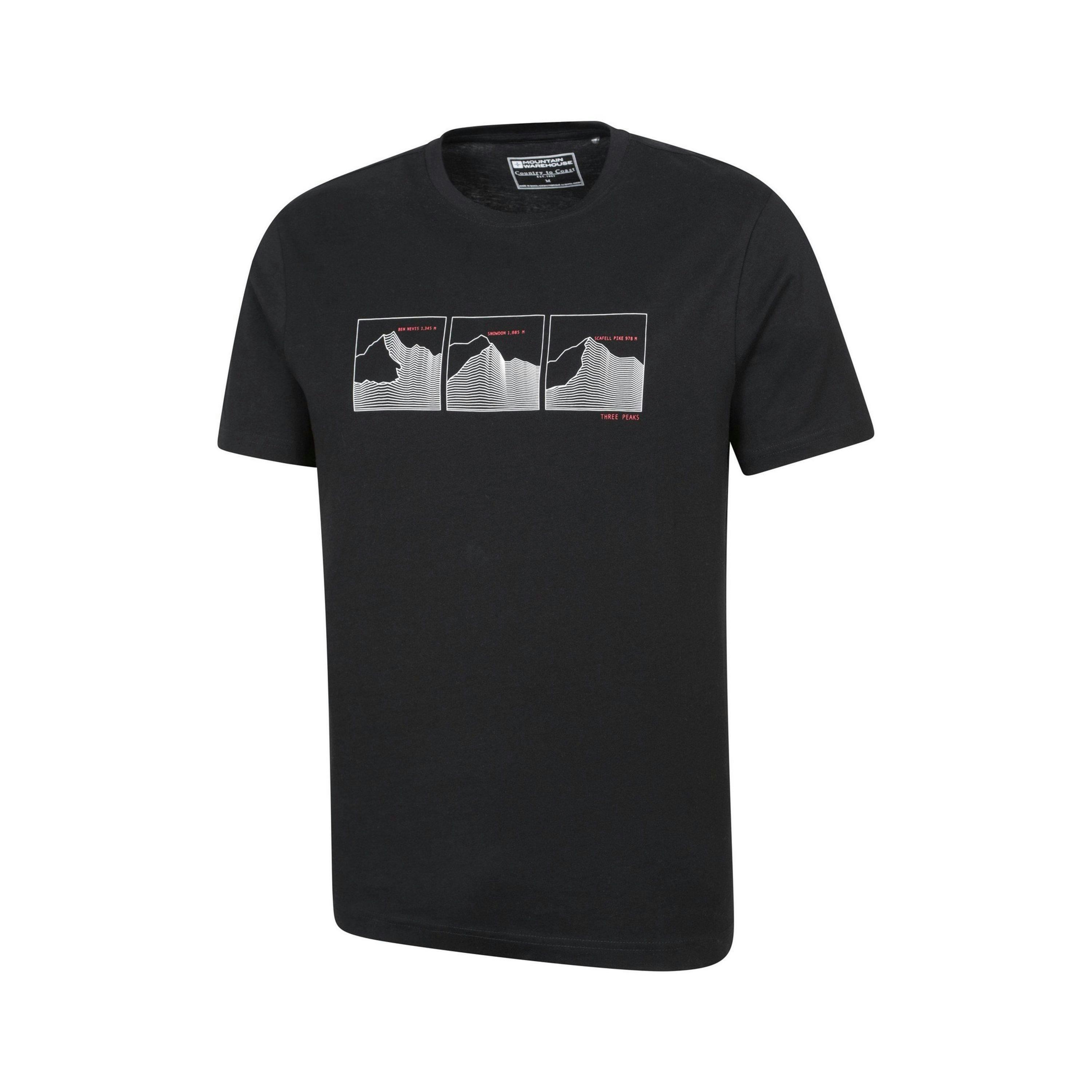 Mountain Warehouse Mens Mountain Peaks T-Shirt , view 3 of 5