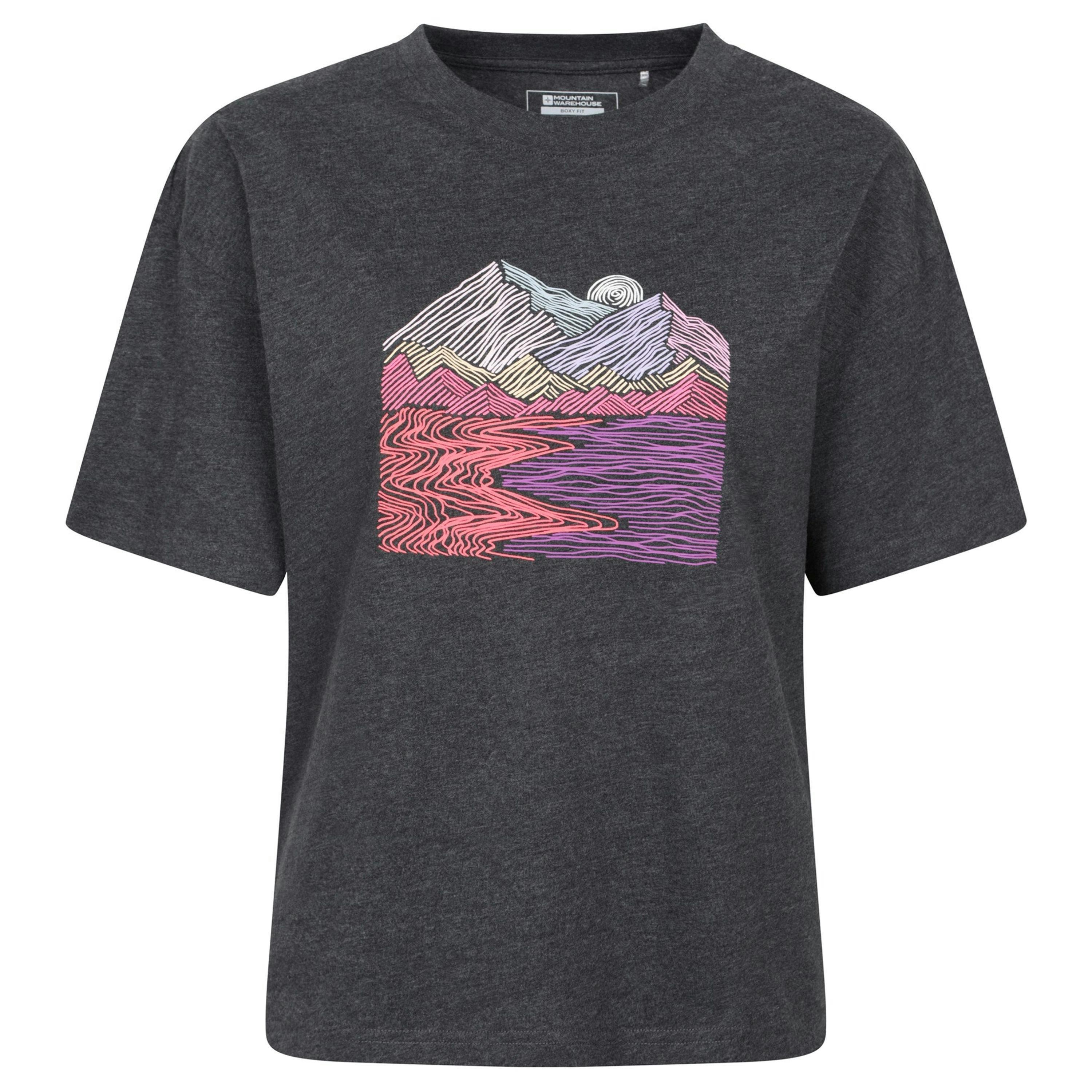 Mountain Warehouse Womens/Ladies Landscape Boxy T-Shirt , view 1 of 2