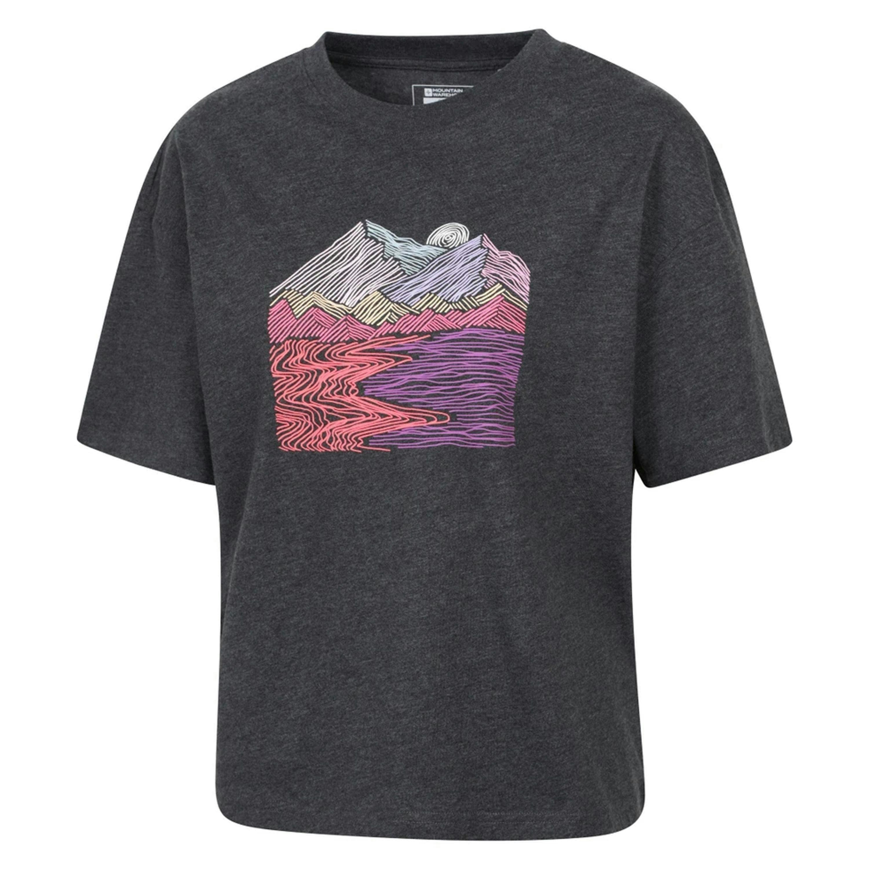 Mountain Warehouse Womens/Ladies Landscape Boxy T-Shirt , view 3 of 3