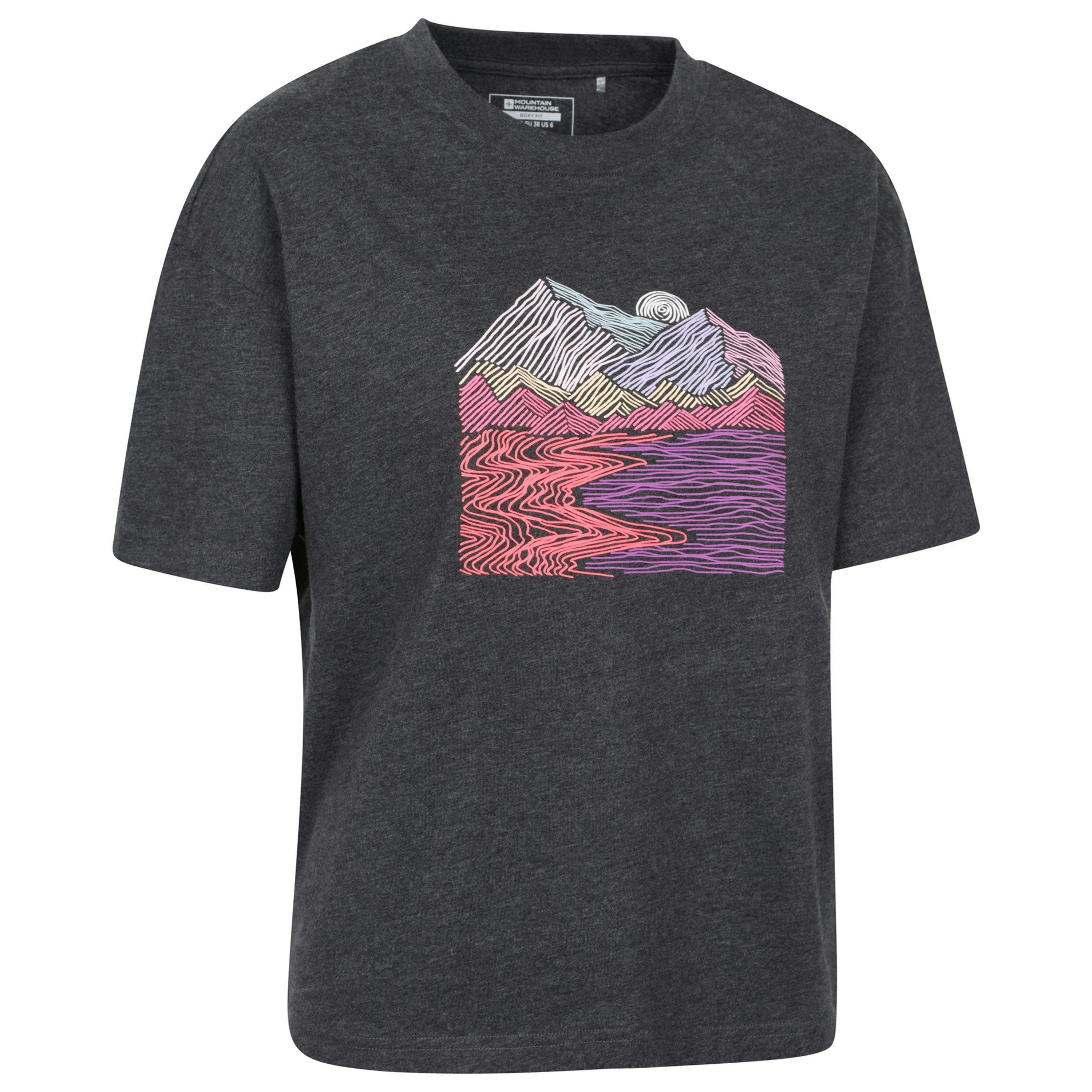 Mountain Warehouse Womens/Ladies Landscape Boxy T-Shirt , view 4 of 4