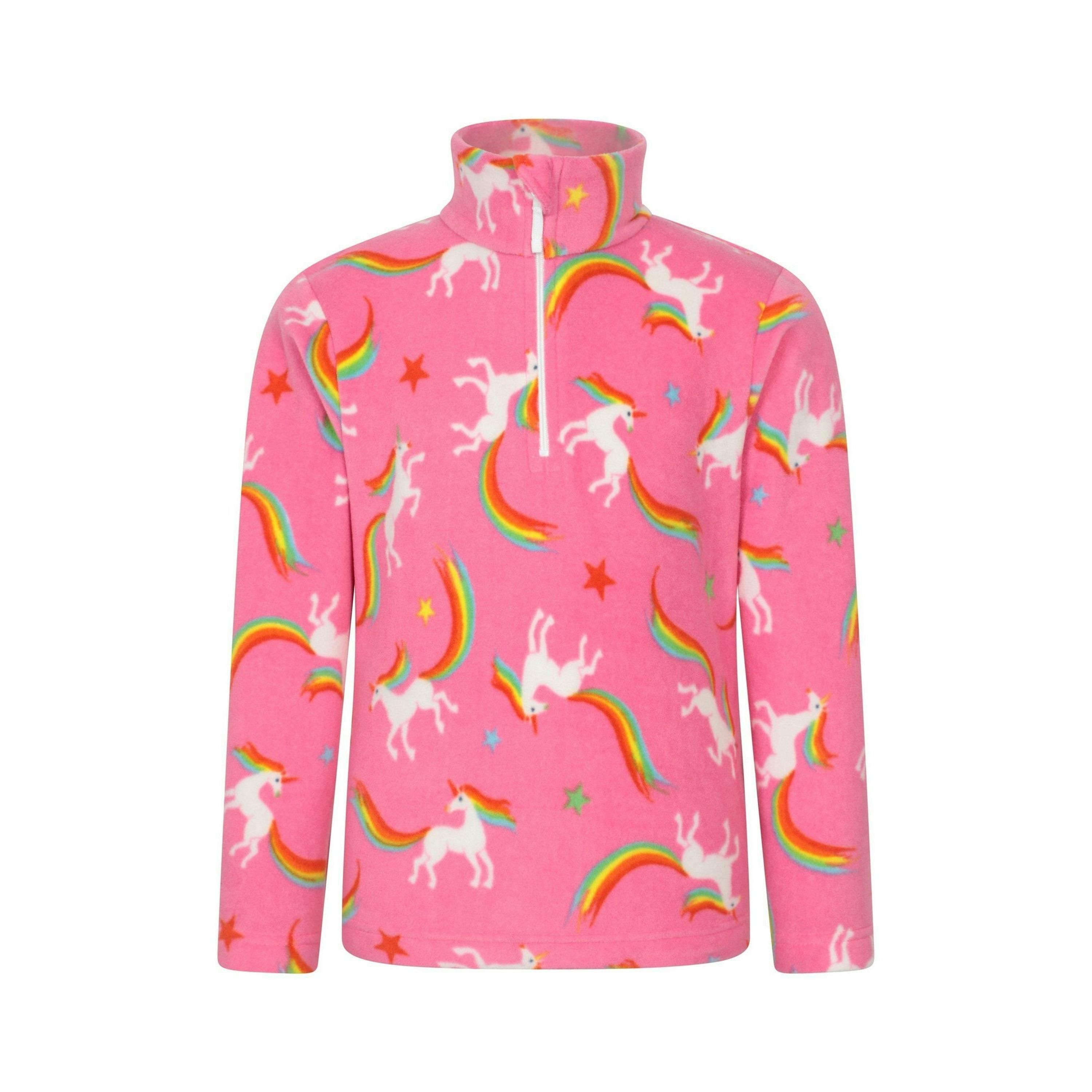 Mountain Warehouse Childrens/Kids Printed Half Zip Fleece Top , view 1 of 3