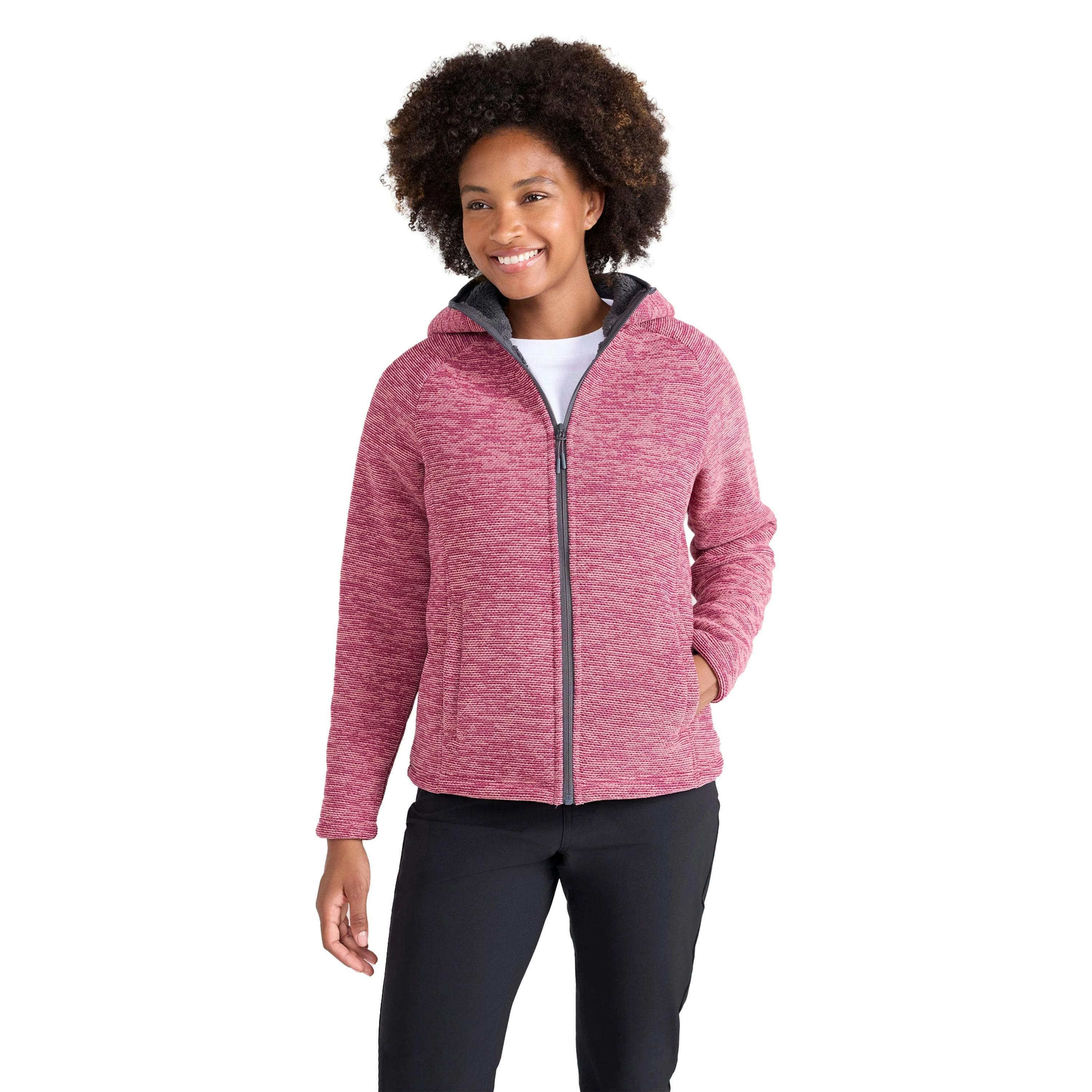 Mountain Warehouse Womens/Ladies Hayfield Melange Faux Fur Lined Fleece Top , view 1 of 3