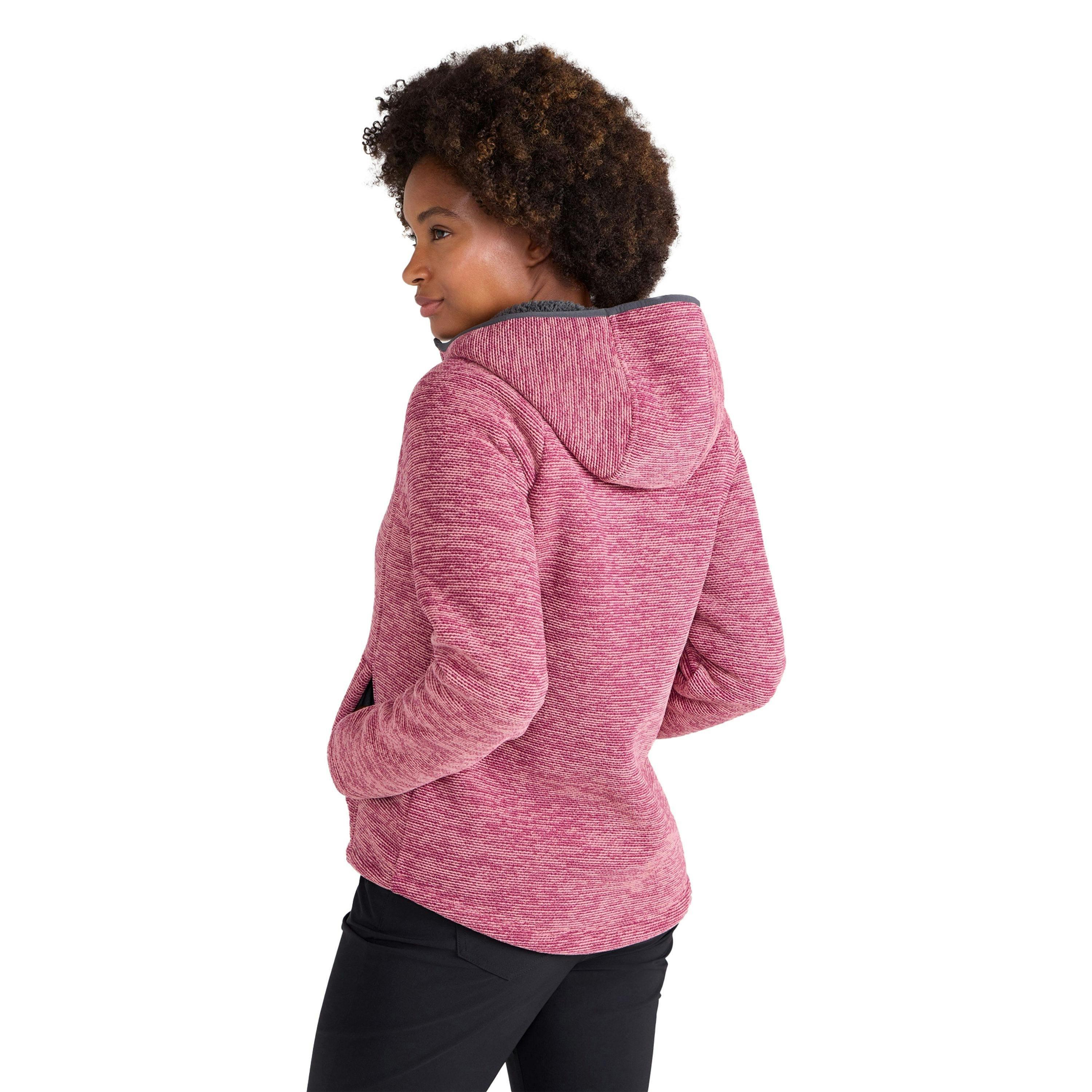 Mountain Warehouse Womens/Ladies Hayfield Melange Faux Fur Lined Fleece Top , view 2 of 4