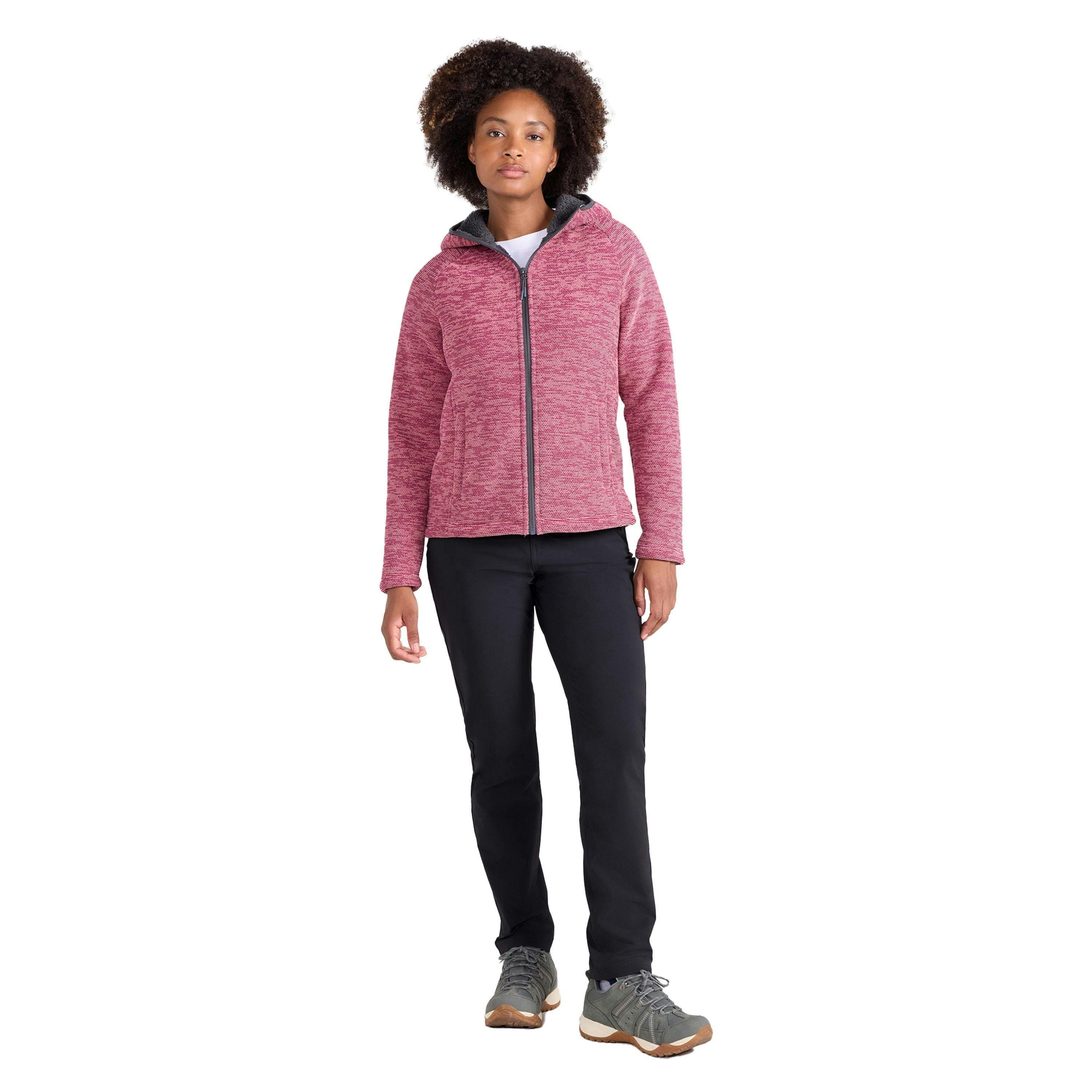 Mountain Warehouse Womens/Ladies Hayfield Melange Faux Fur Lined Fleece Top , view 3 of 4