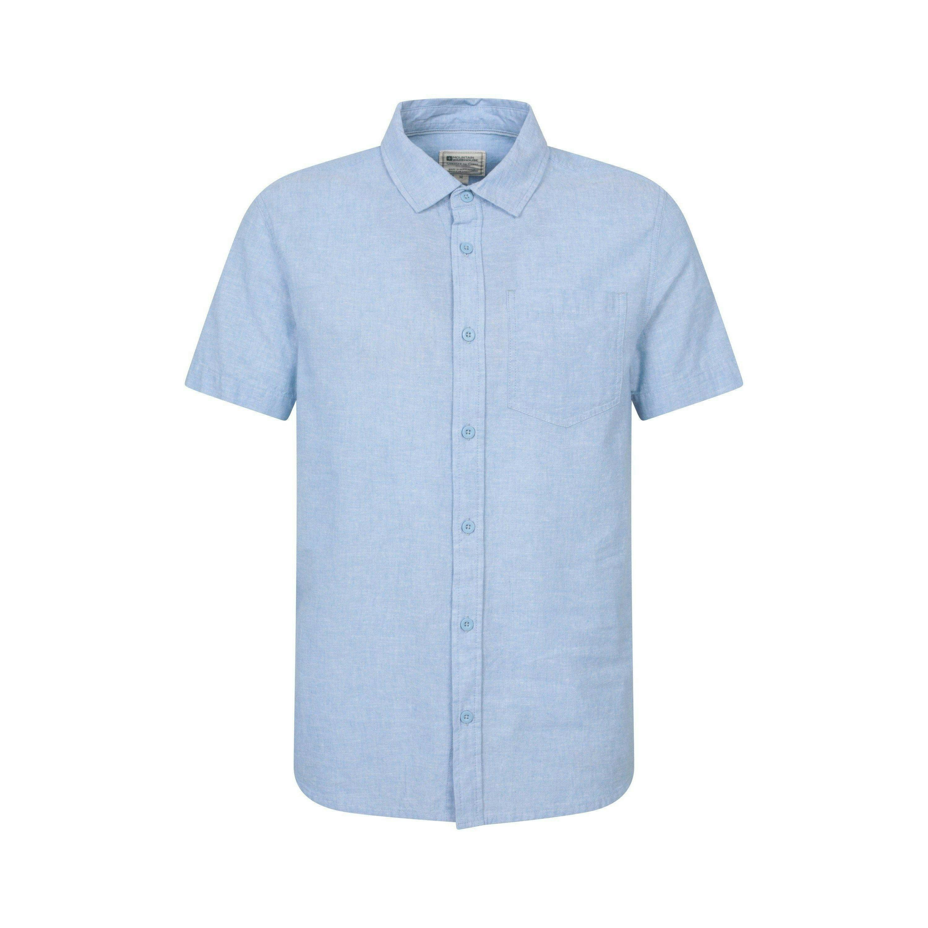 Mountain Warehouse Mens Lowe Linen Blend Shirt , view 1 of 3