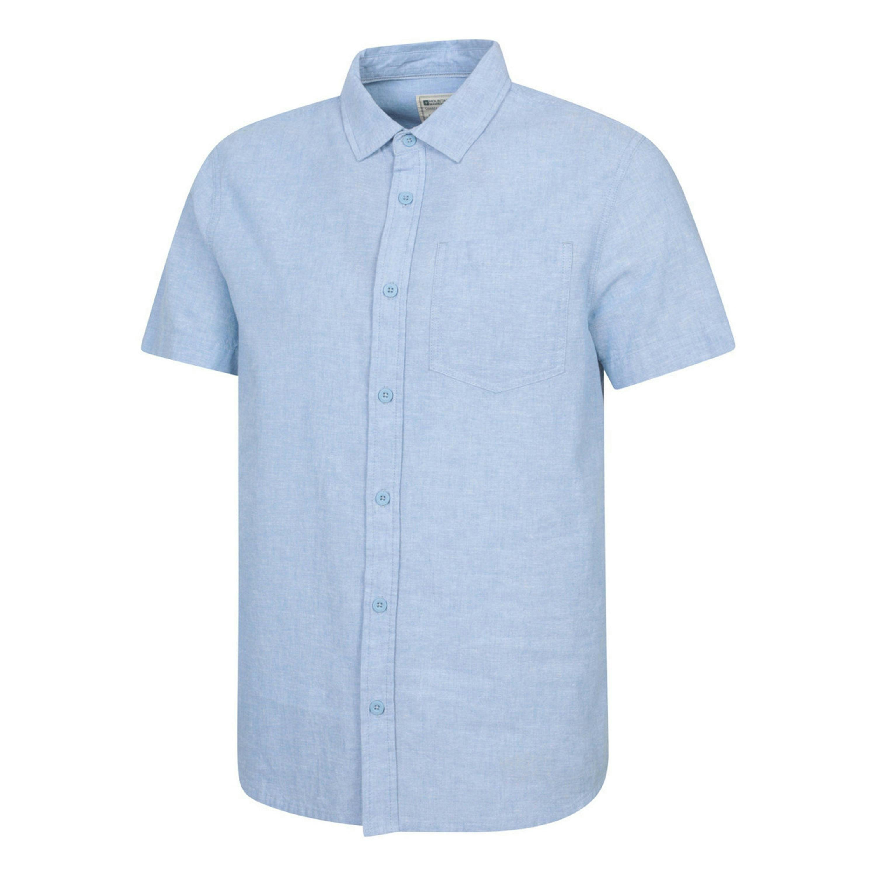 Mountain Warehouse Mens Lowe Linen Blend Shirt , view 3 of 4