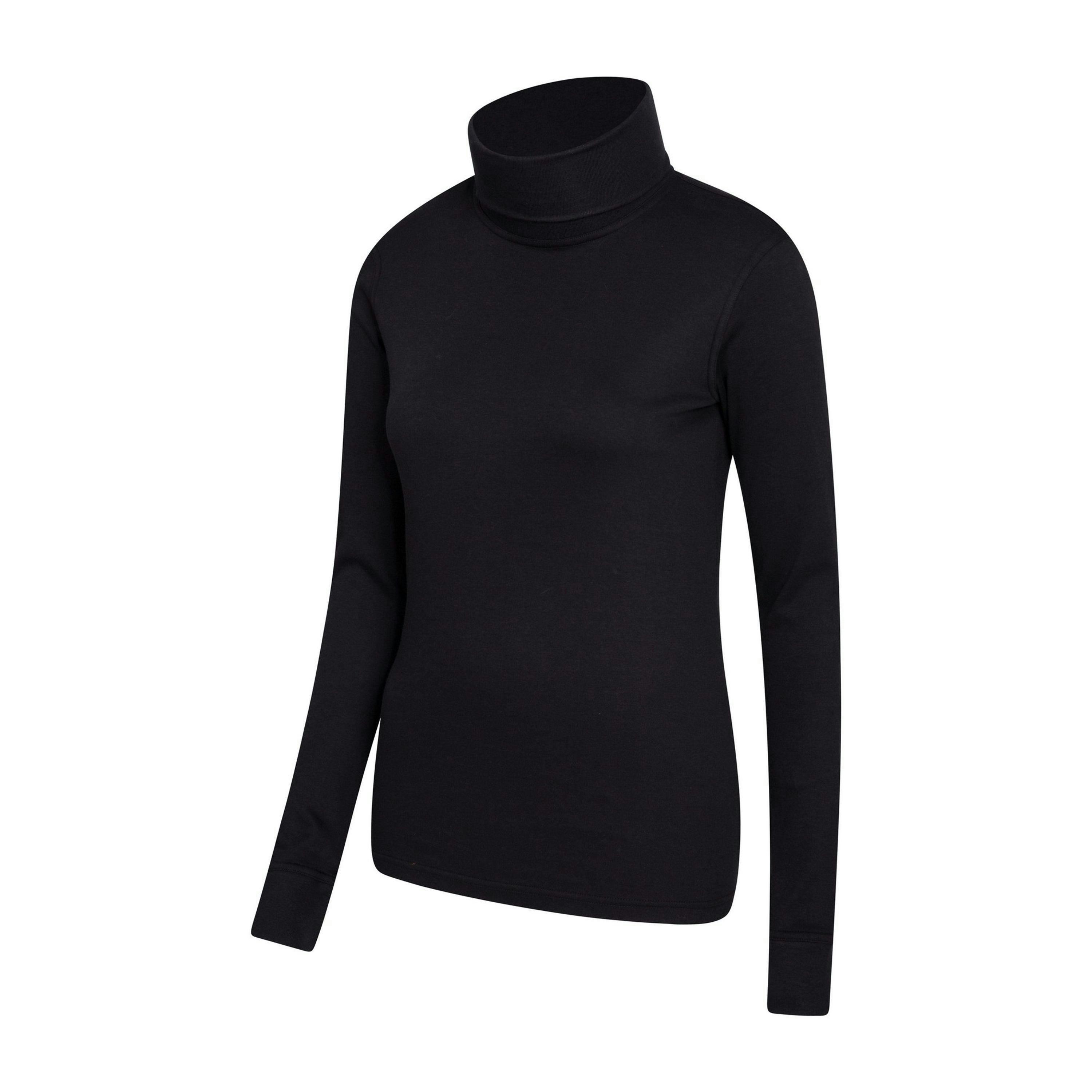 Mountain Warehouse Womens/Ladies Meribel Cotton Roll Neck Long-Sleeved Top , view 3 of 4
