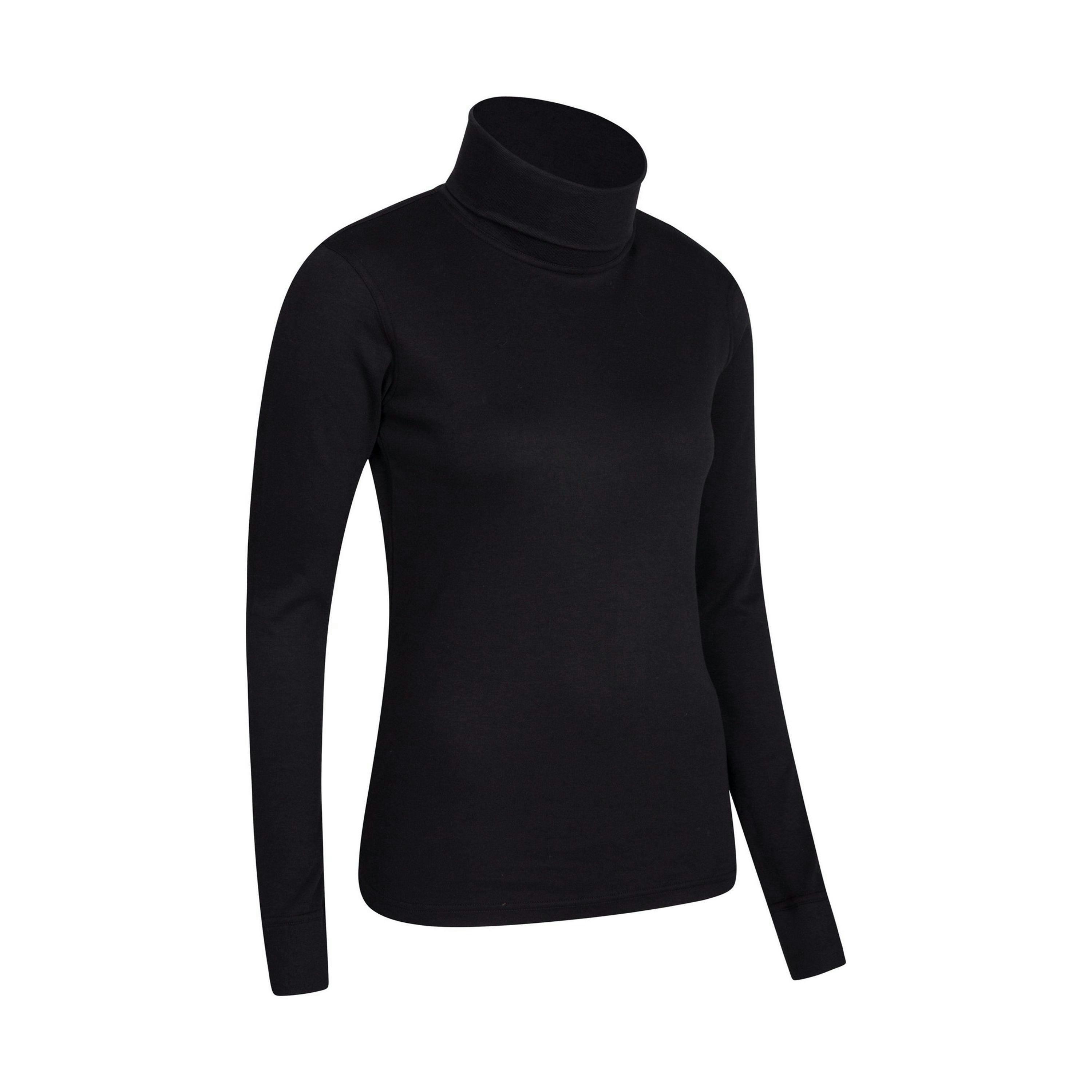 Mountain Warehouse Womens/Ladies Meribel Cotton Roll Neck Long-Sleeved Top , view 4 of 4