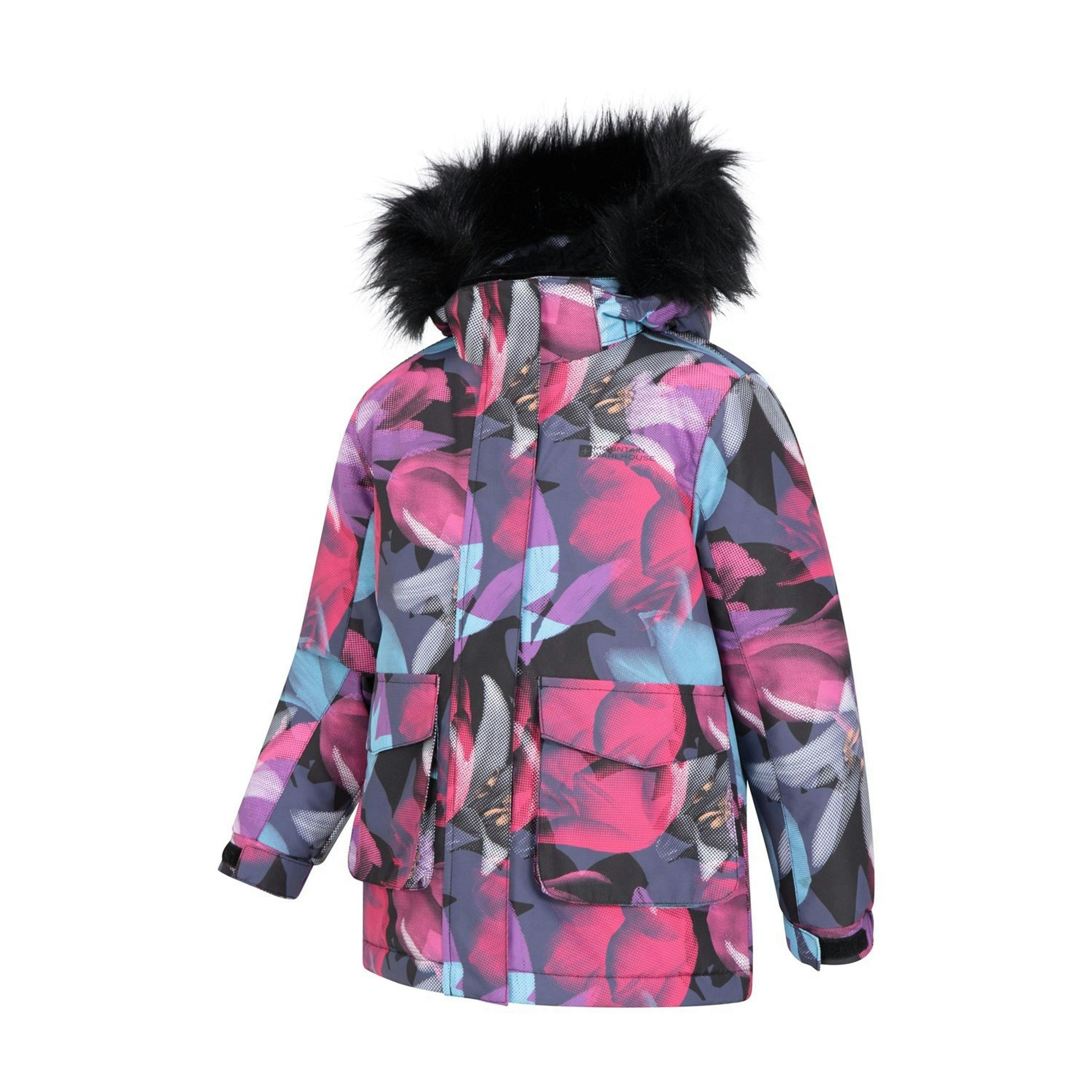 Mountain Warehouse Childrens/Kids Ranger Floral Waterproof Jacket , view 5 of 6