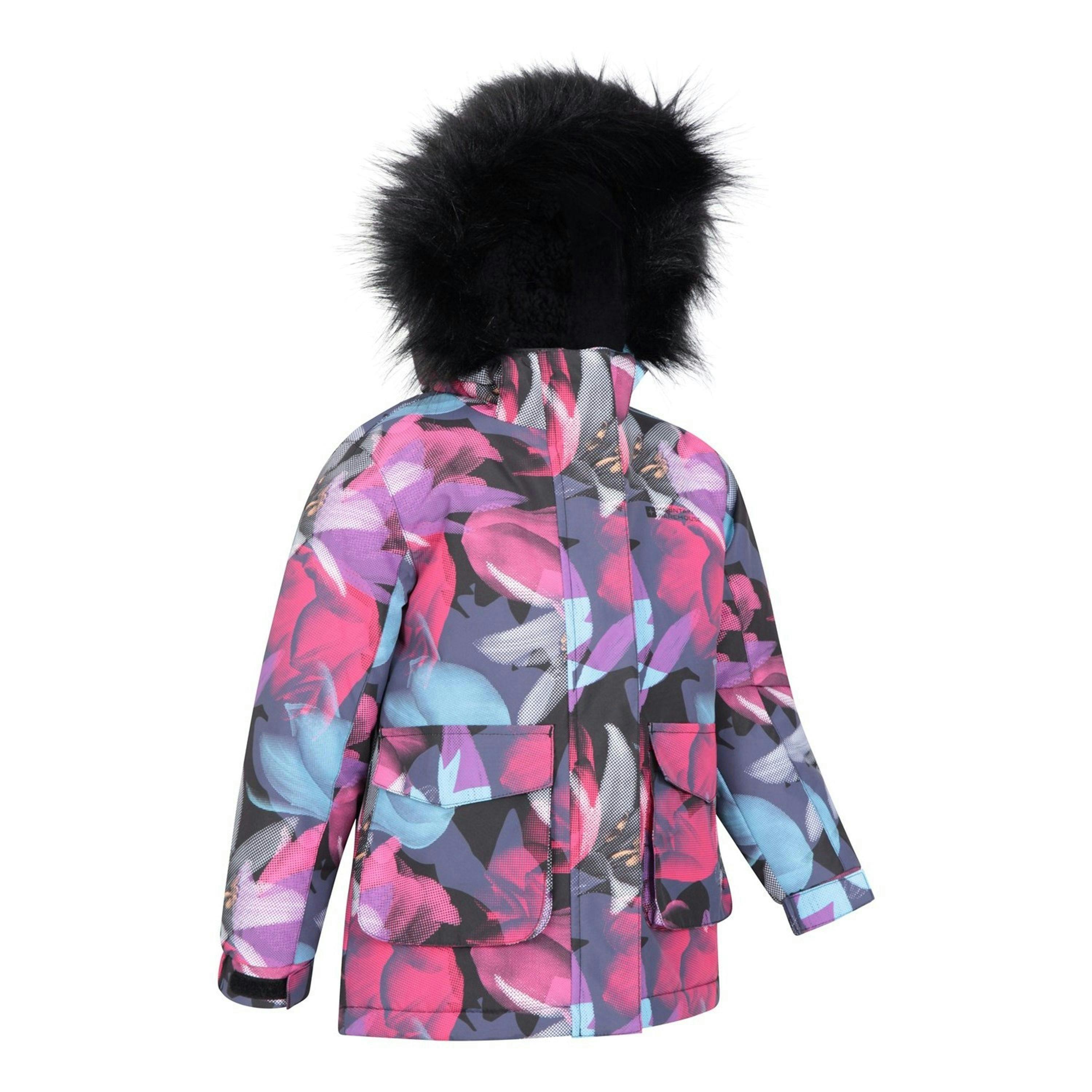 Mountain Warehouse Childrens/Kids Ranger Floral Waterproof Jacket , view 6 of 6