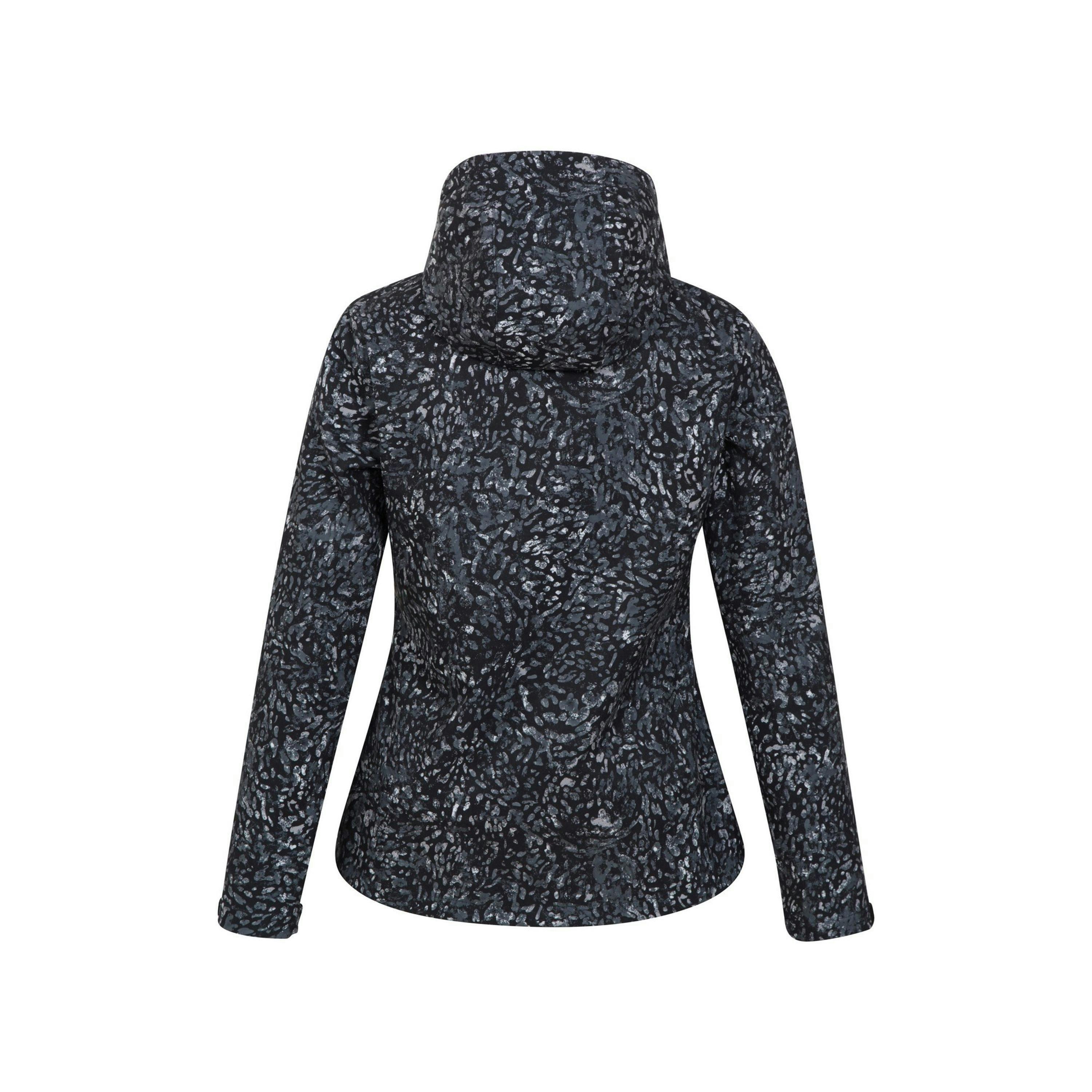 Mountain Warehouse Womens/Ladies Exodus Animal Print Water Resistant Soft Shell Jacket , view 2 of 6