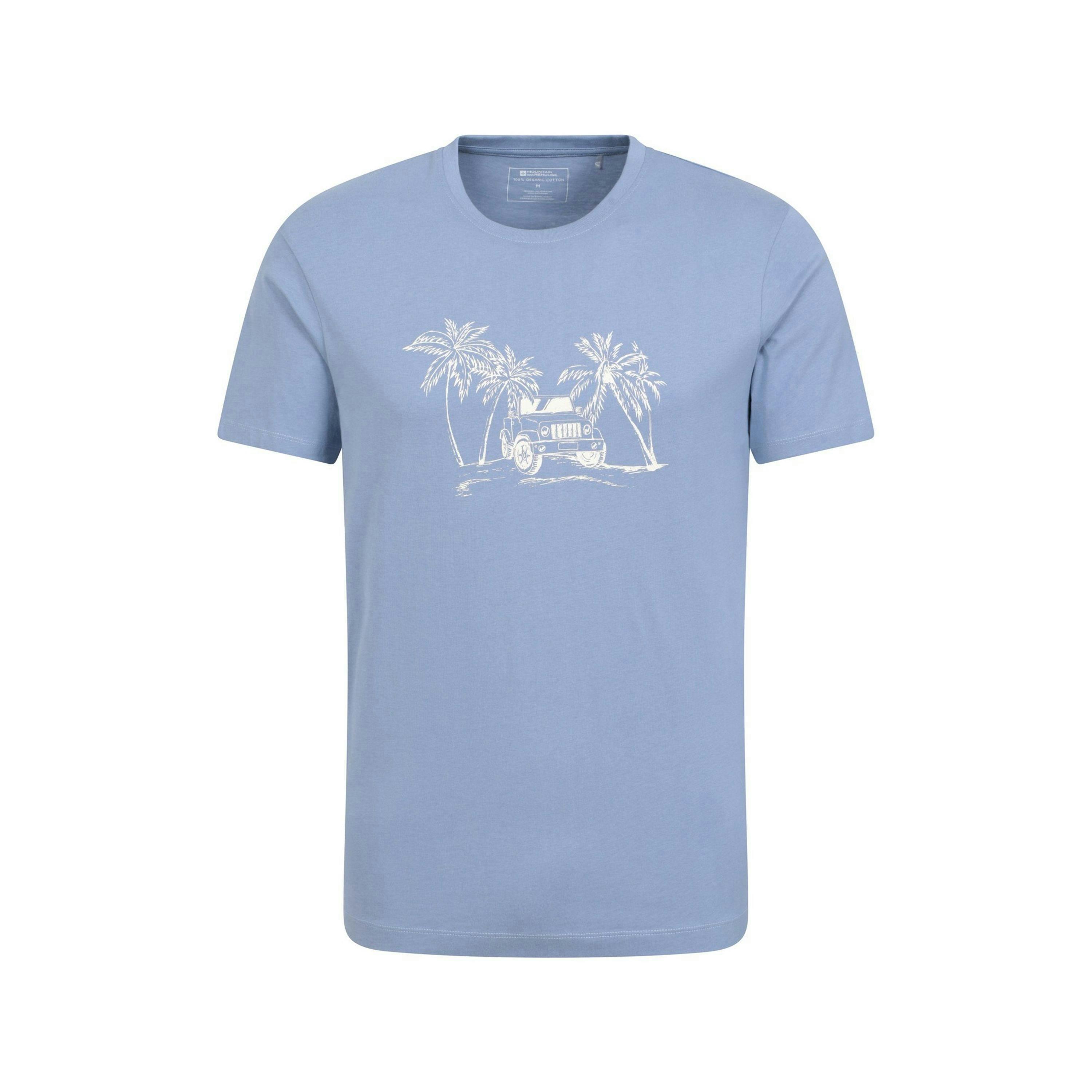 Mountain Warehouse Mens Ocean Drive Organic T-Shirt , view 1 of 3