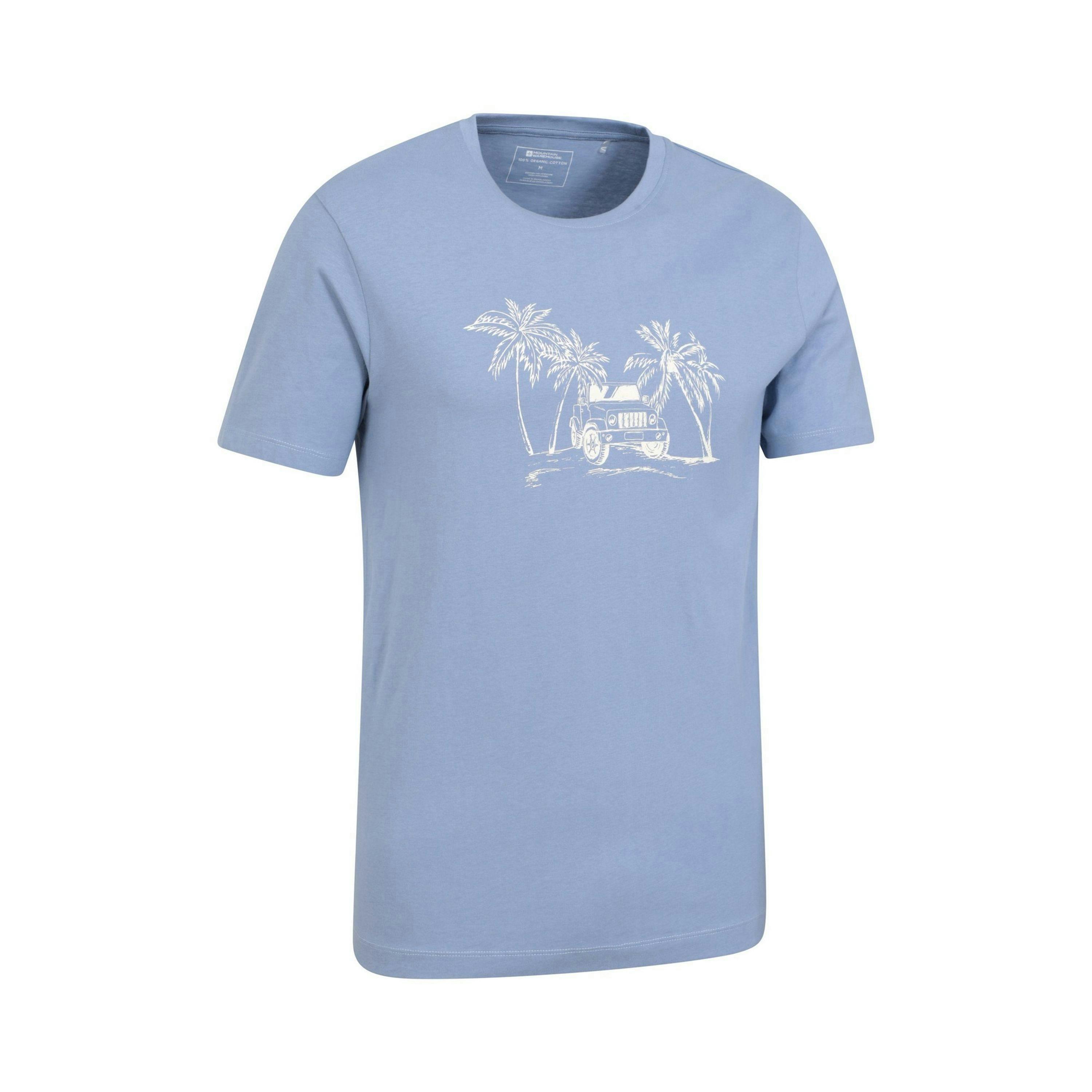 Mountain Warehouse Mens Ocean Drive Organic T-Shirt , view 3 of 4