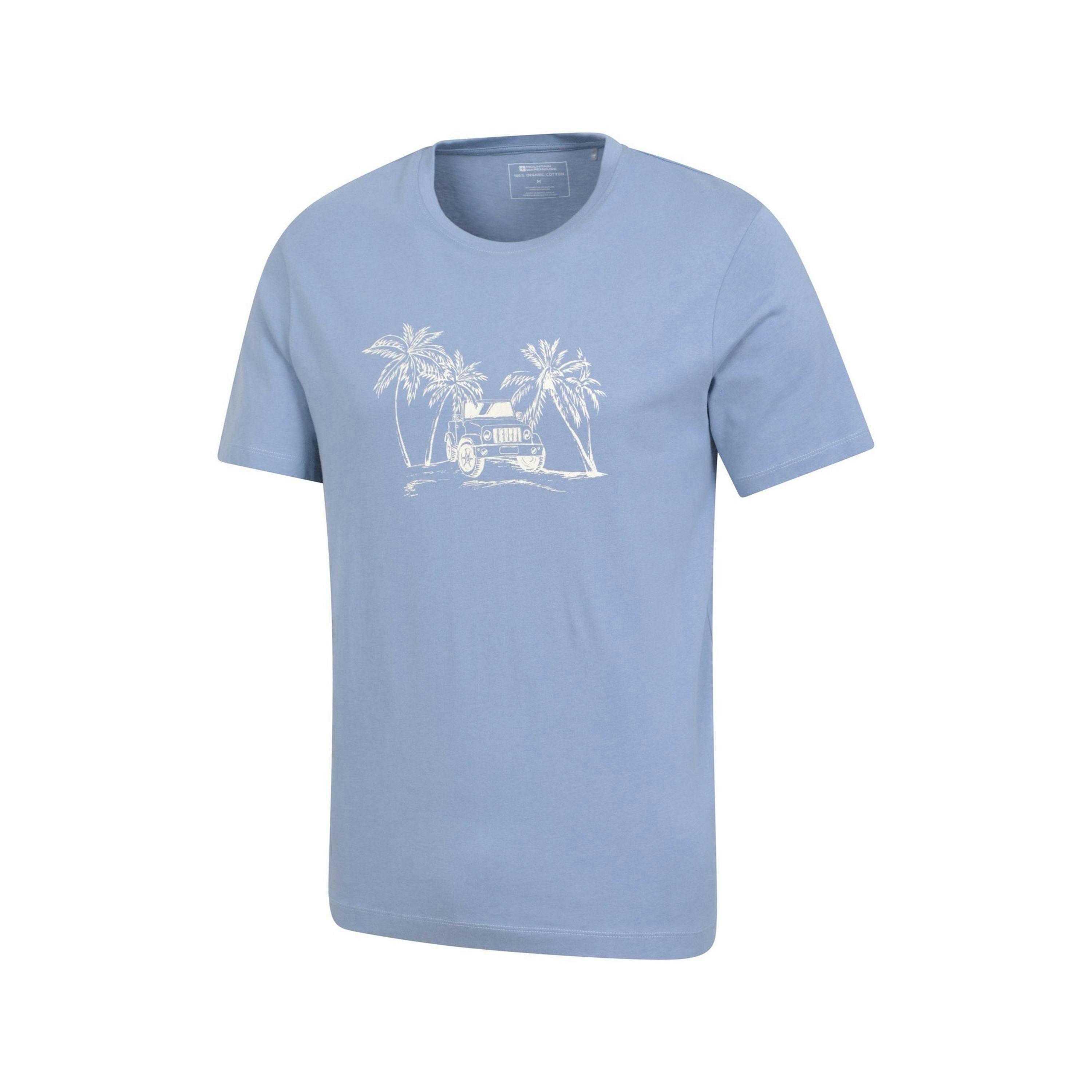 Mountain Warehouse Mens Ocean Drive Organic T-Shirt , view 4 of 4