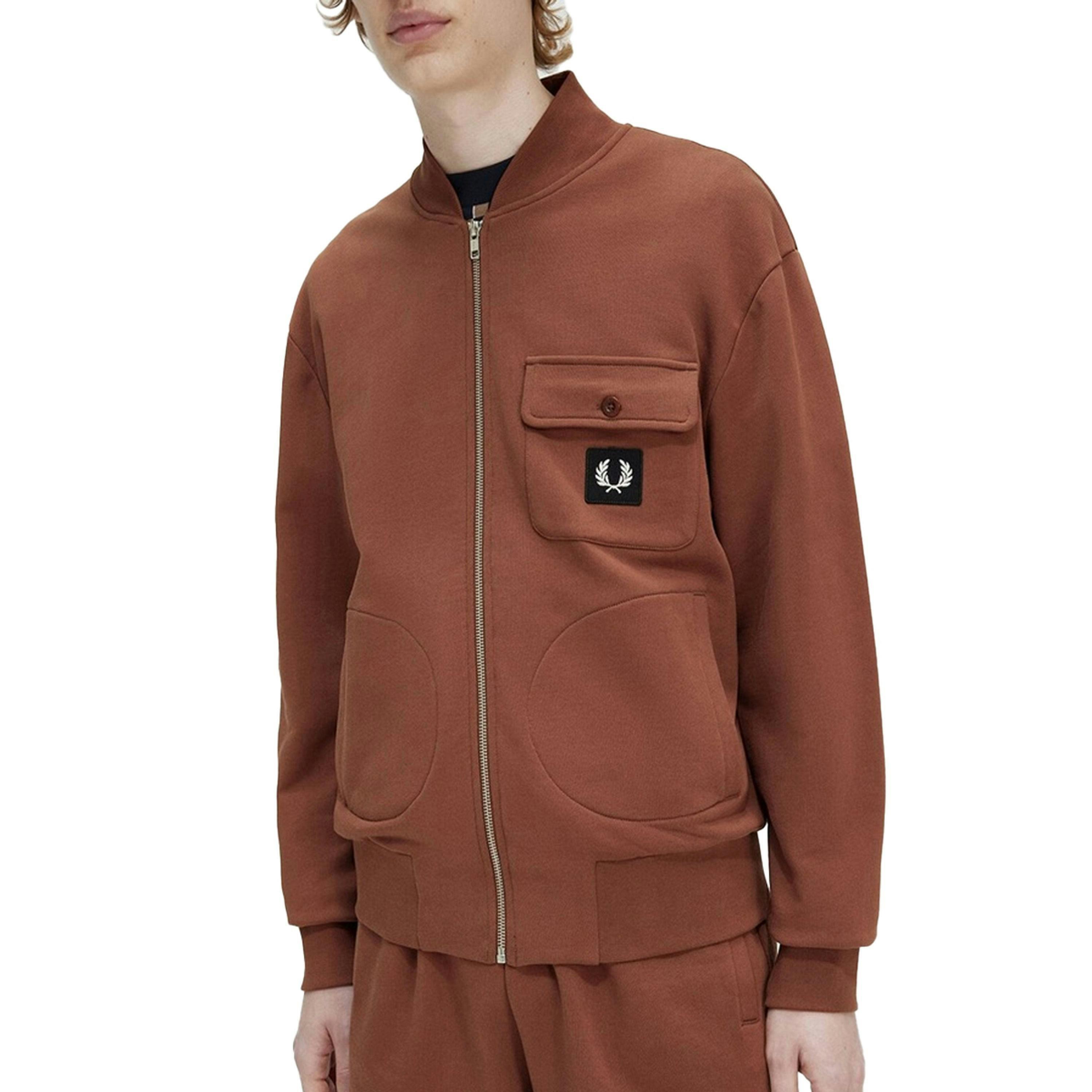 Fred Perry Mens Full Zip Bomber Jacket , view 3 of 4