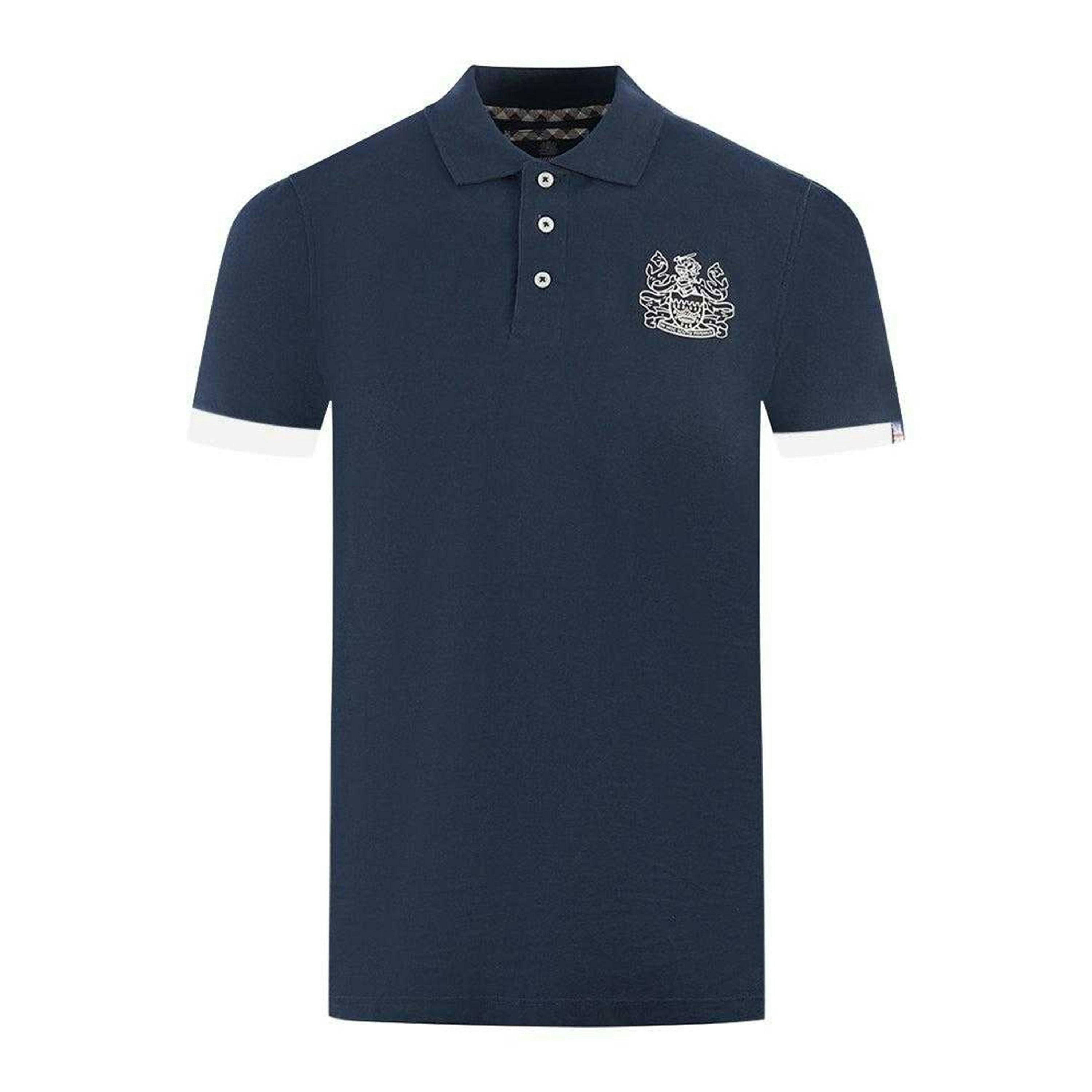 Aquascutum Unisex Adult Branded Collar Polo Shirt , view 1 of 2