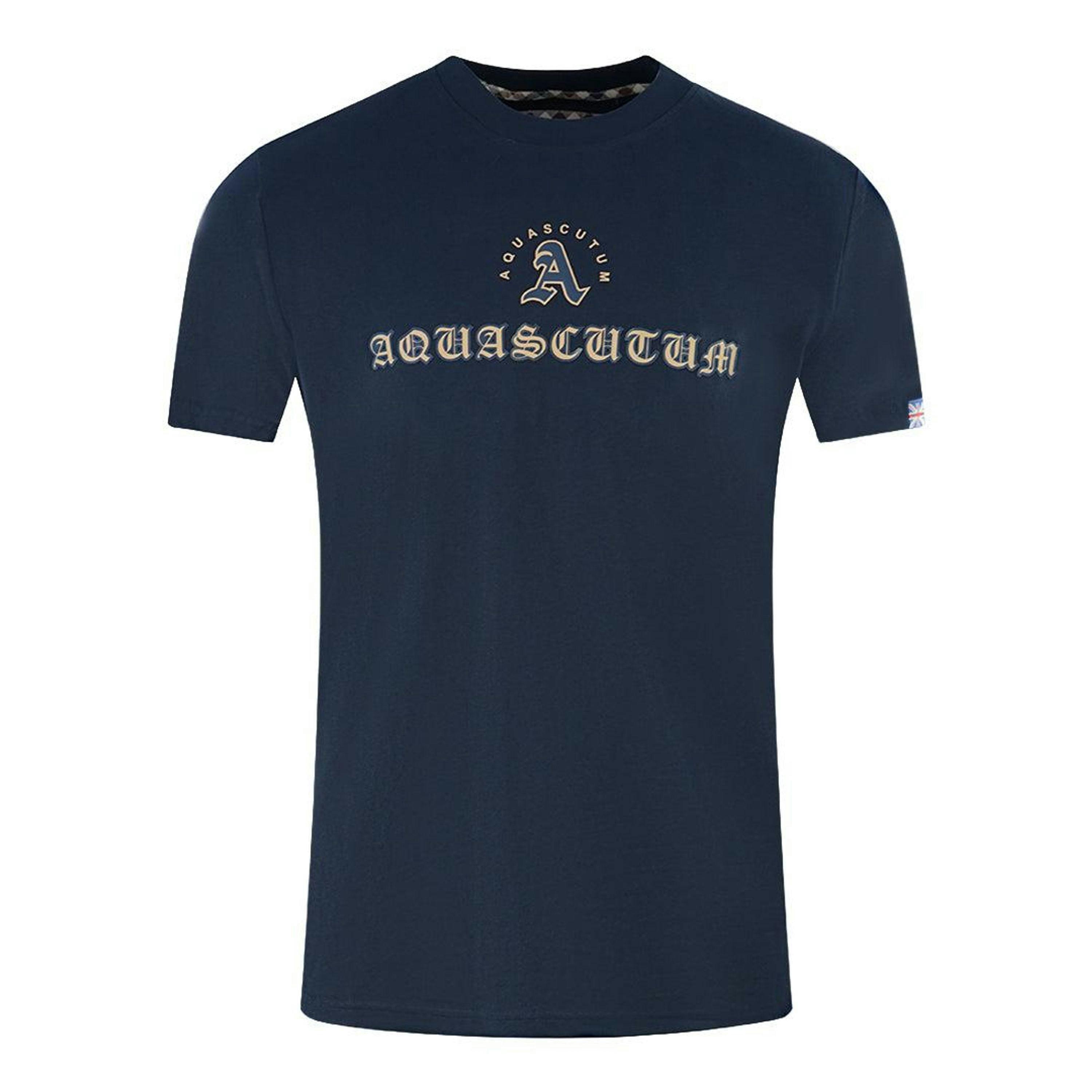Aquascutum Unisex Adult Script Logo T-Shirt , view 1 of 1